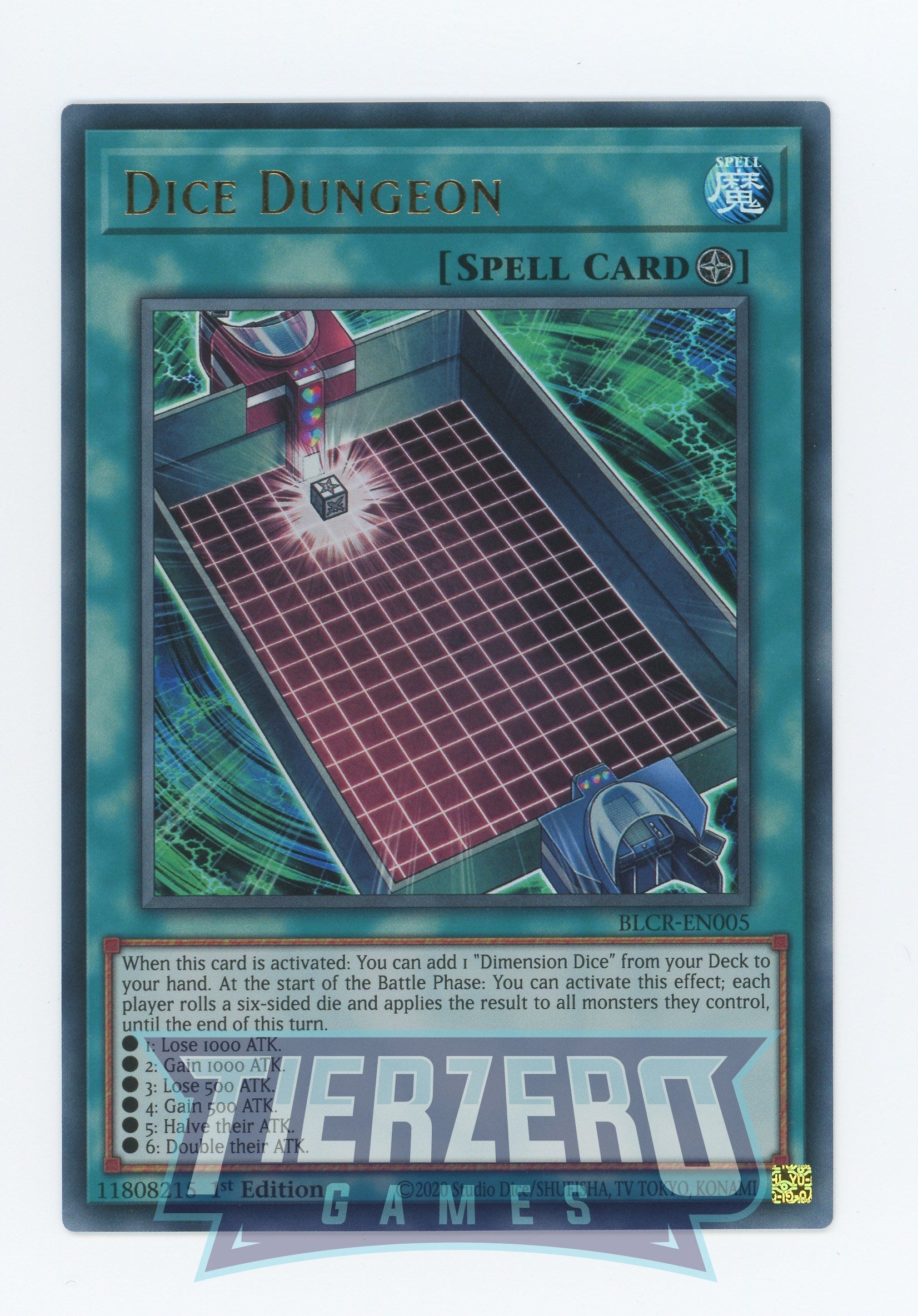 BLCR-EN005 - Dice Dungeon - Ultra Rare - Field Spell - Battles of Legend Crystal Revenge