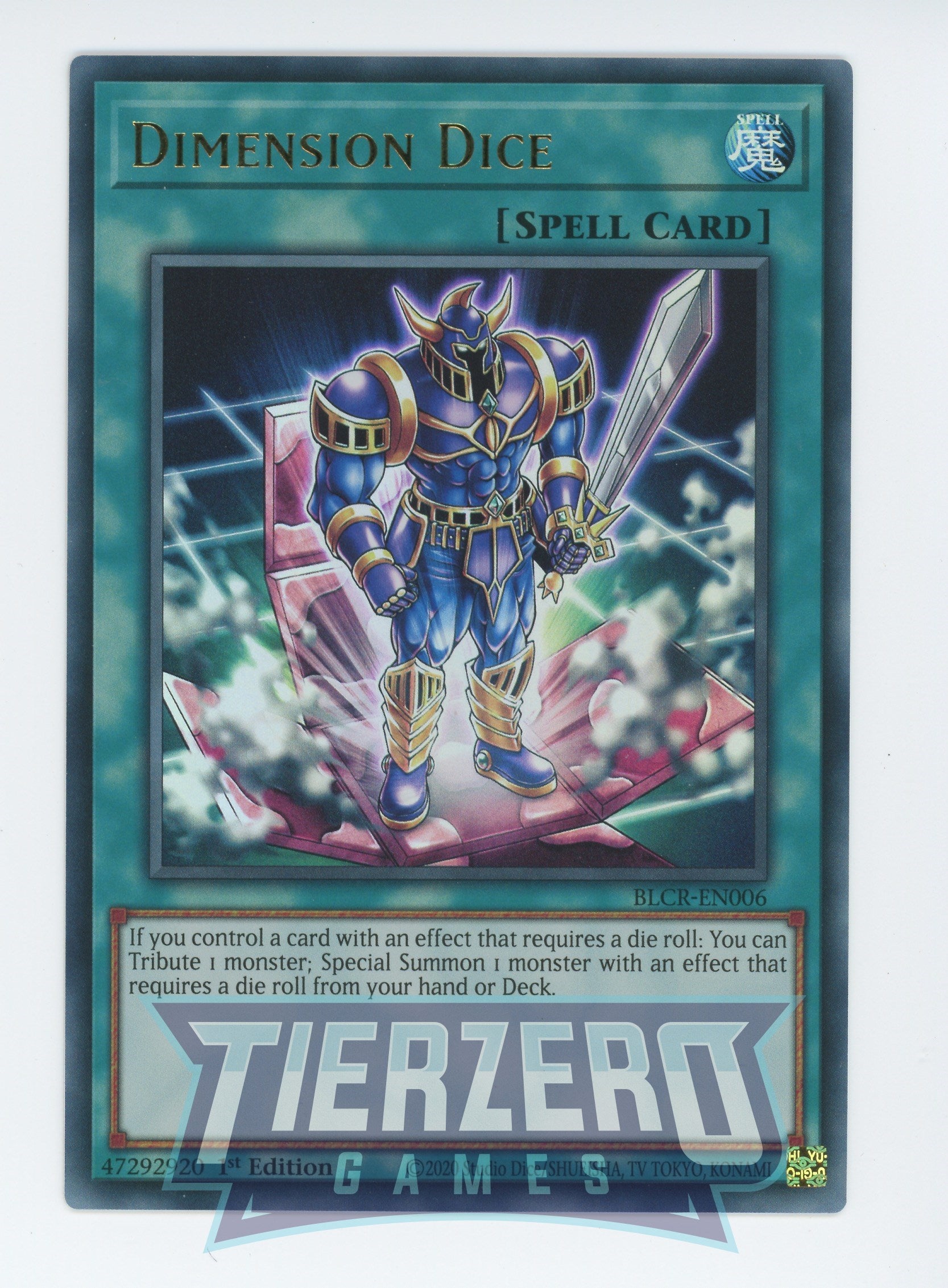 BLCR-EN006 - Dimension Dice - Ultra Rare - Normal Spell - Battles of Legend Crystal Revenge