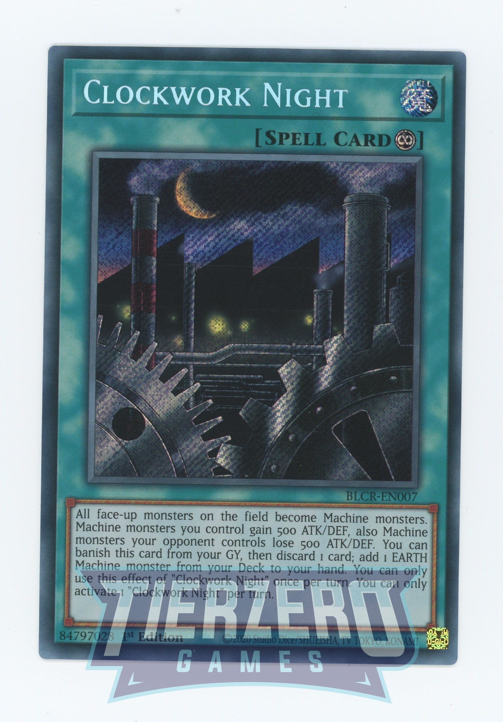 BLCR-EN007 - Clockwork Night - Secret Rare - Continuous Spell - Battles of Legend Crystal Revenge