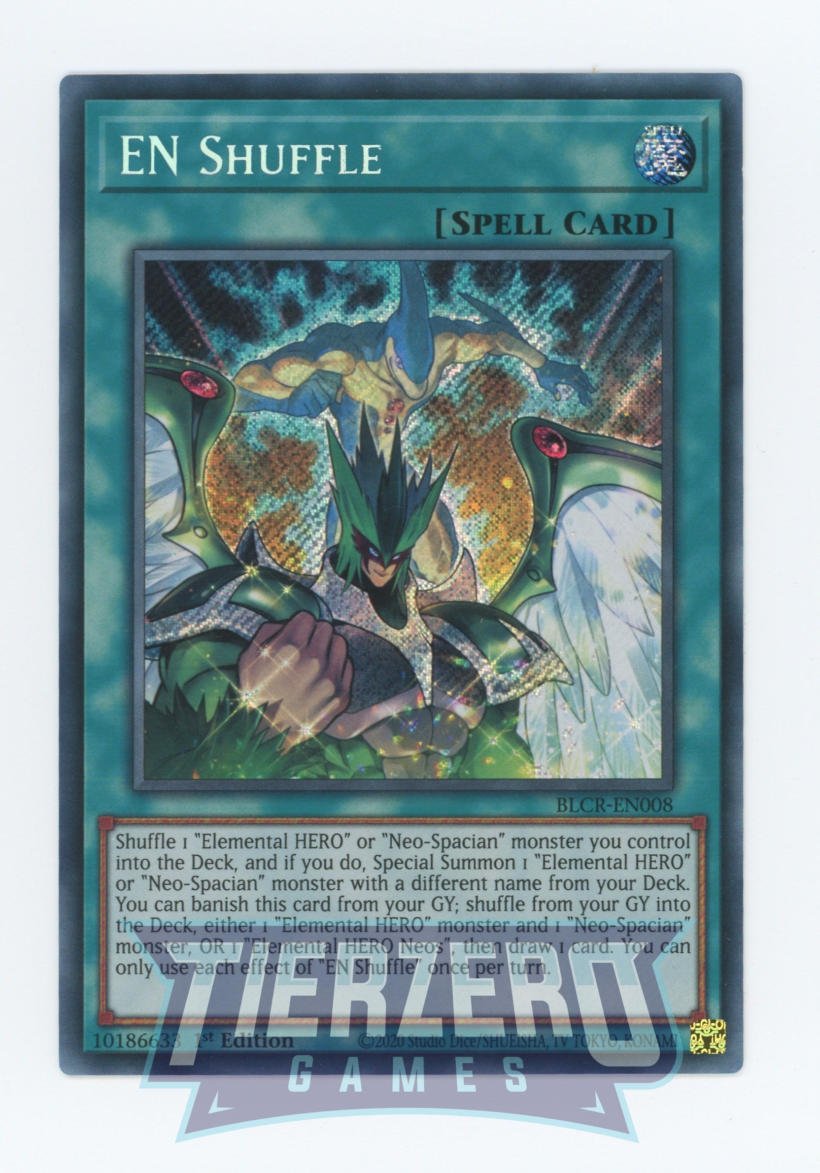 BLCR-EN008 - EN Shuffle - Secret Rare - Normal Spell - Battles of Legend Crystal Revenge