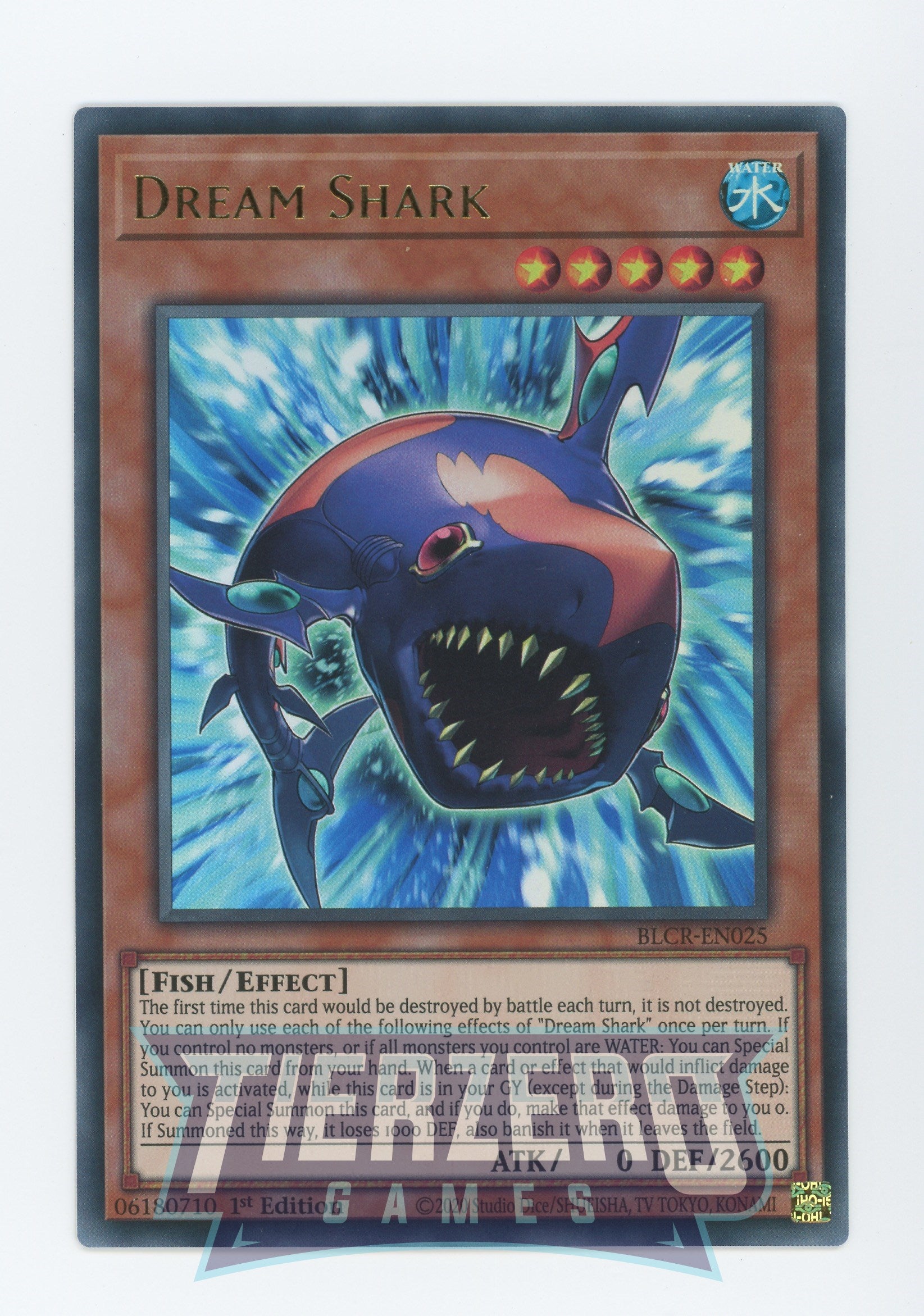 BLCR-EN025 - Dream Shark - Ultra Rare - Effect Monster - Battles of Le BLCR-EN025 - Dream Shark - Ultra Rare - Effect Monster - Battles of Le