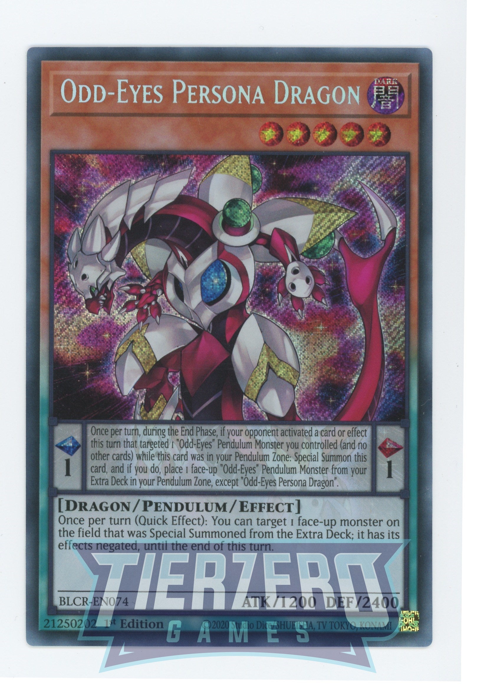 BLCR-EN074 - Odd-Eyes Persona Dragon - Secret Rare - Effect Pendulum M BLCR-EN074 - Odd-Eyes Persona Dragon - Secret Rare - Effect Pendulum M