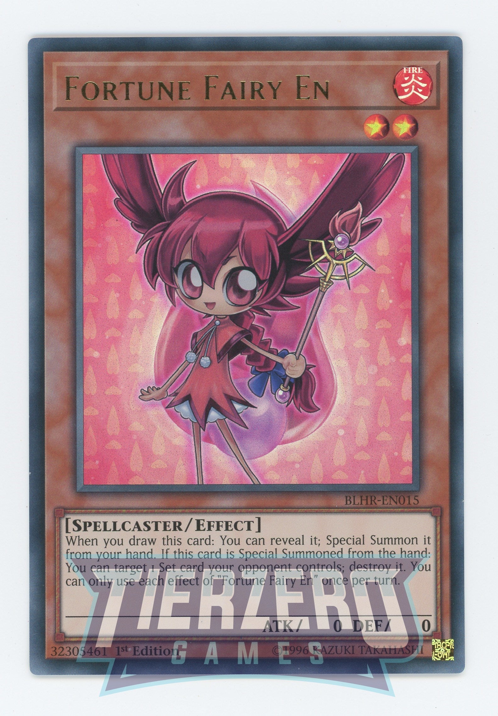 Yugioh BLHR-EN015 - Fortune Fairy En - Ultra Rare - Effect Monster