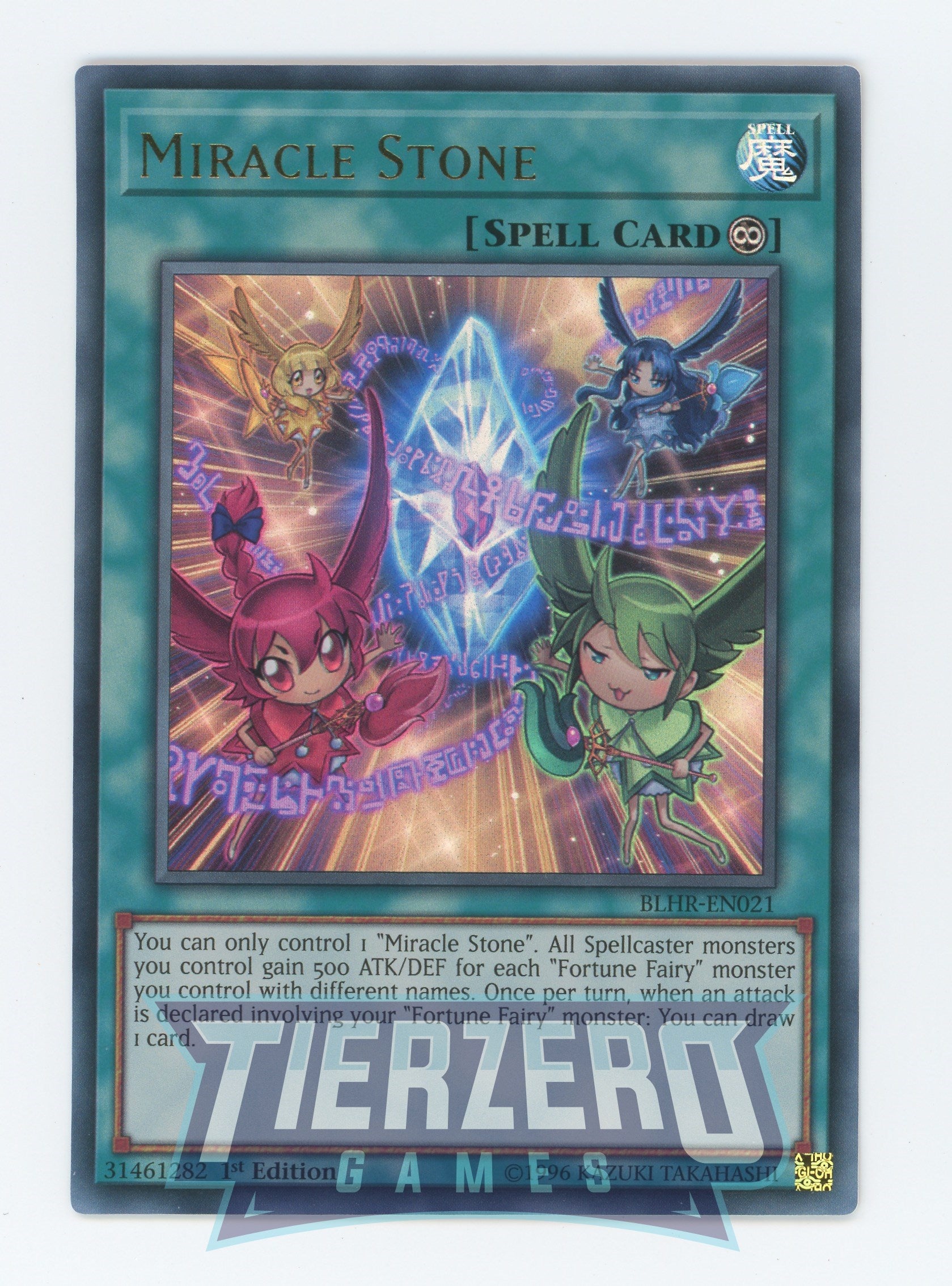 yugioh how many spell cards per turn Yugioh BLHR-EN021 - Miracle Stone - Ultra Rare - Continuous Spell
