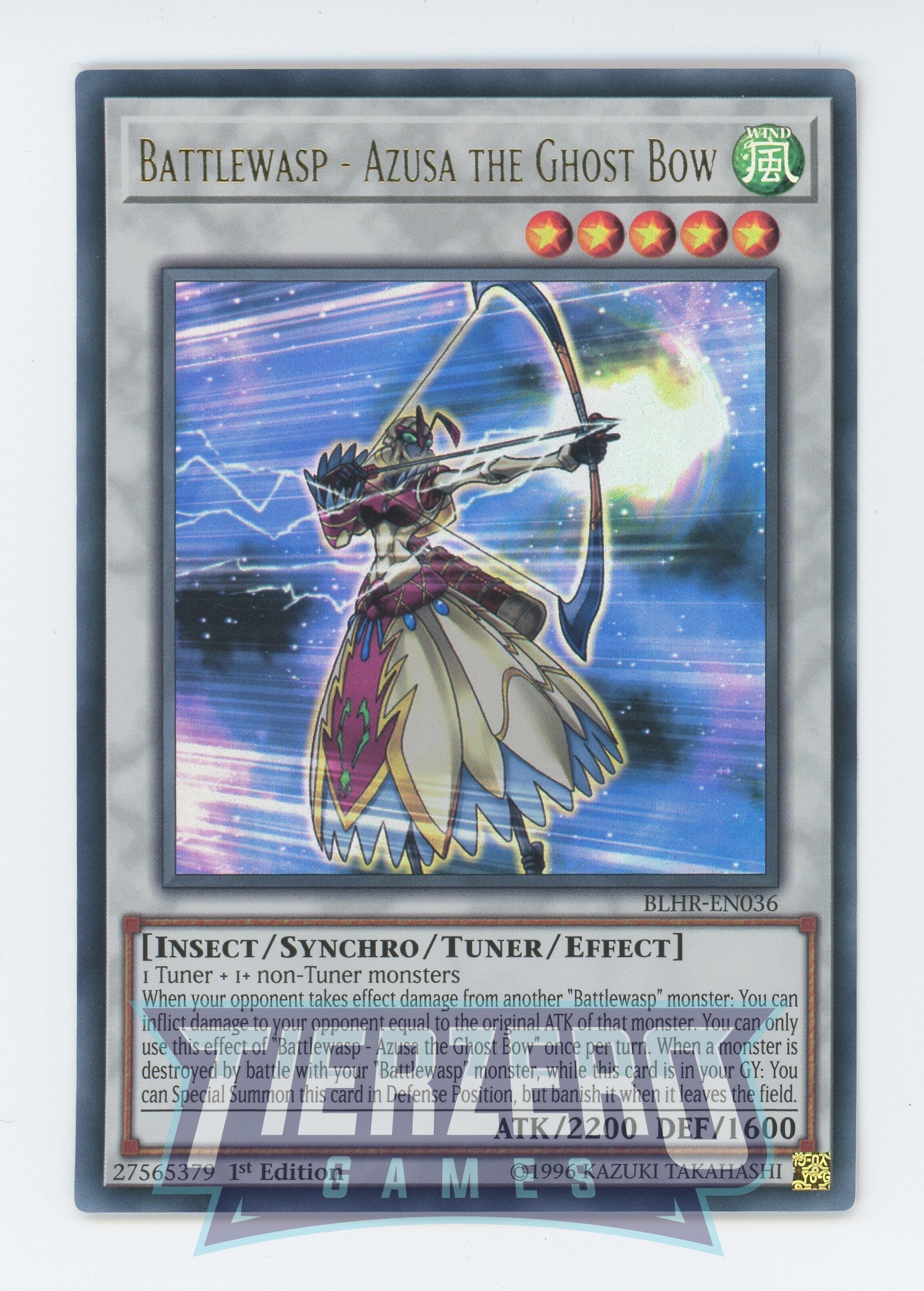 yugioh battlewasp cards Yugioh BLHR-EN036 - Battlewasp - Azusa the Ghost Bow - Ultra Rare