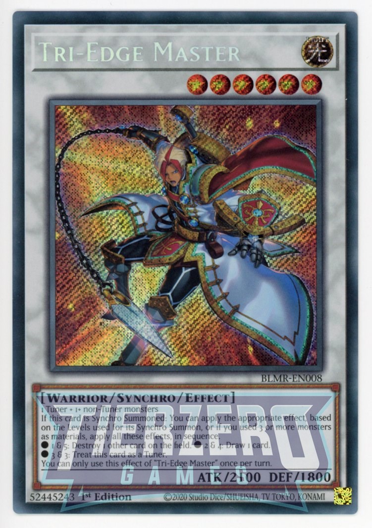 synchro warrior monsters BLMR-EN008 - Tri-Edge Master - Secret Rare