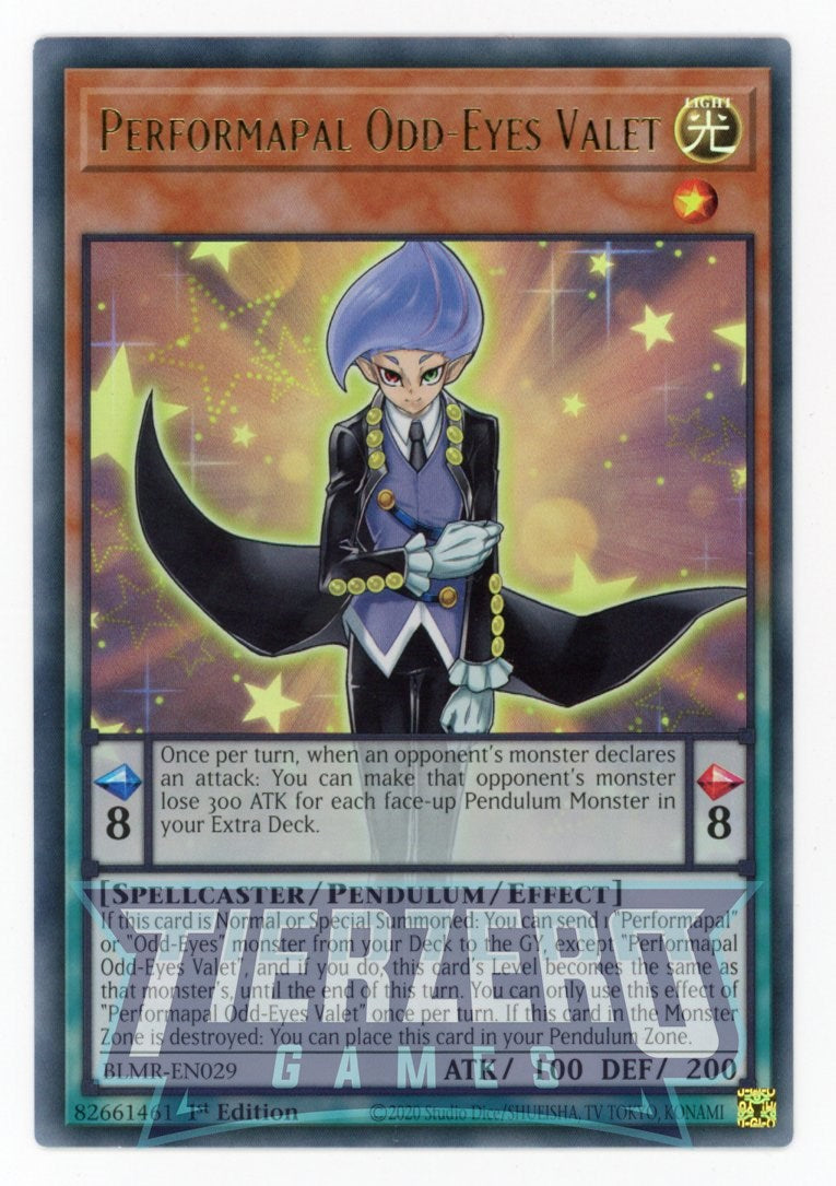 BLMR-EN029 - Performapal Odd-Eyes Valet - Ultra Rare