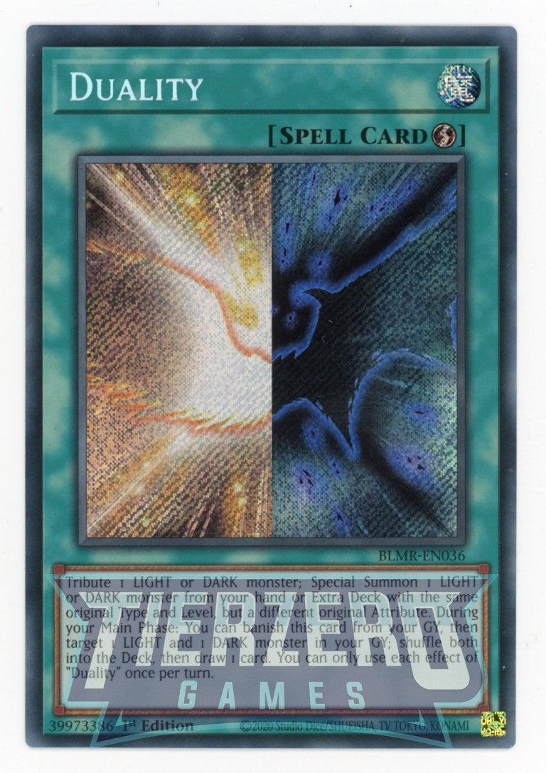 BLMR-EN036 - Duality - Secret Rare - Quick-Play Spell - Battles of Leg BLMR-EN036 - Duality - Secret Rare - Quick-Play Spell - Battles of Leg
