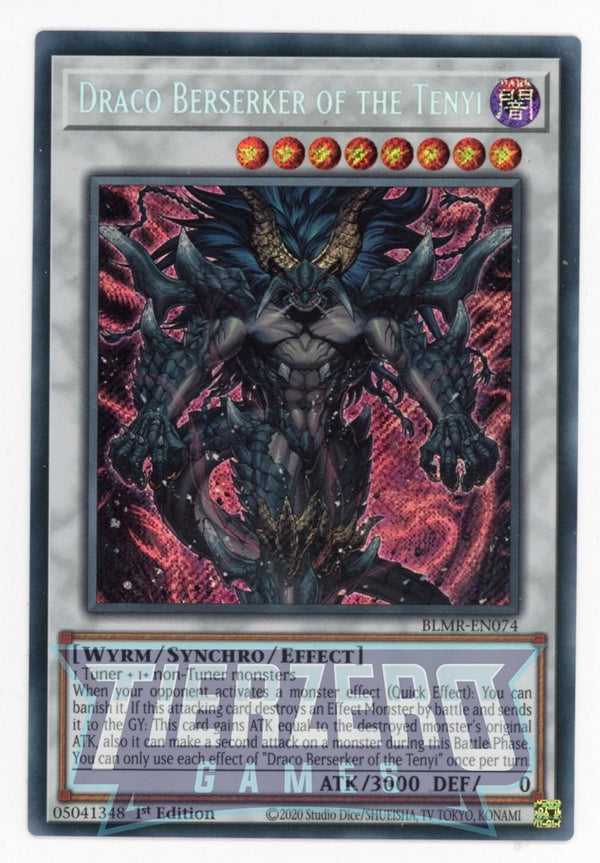 BLMR-EN074 - Draco Berserker of the Tenyi - Secret Rare - Effect Synchro Monster - Battles of Legend Monstrous Revenge