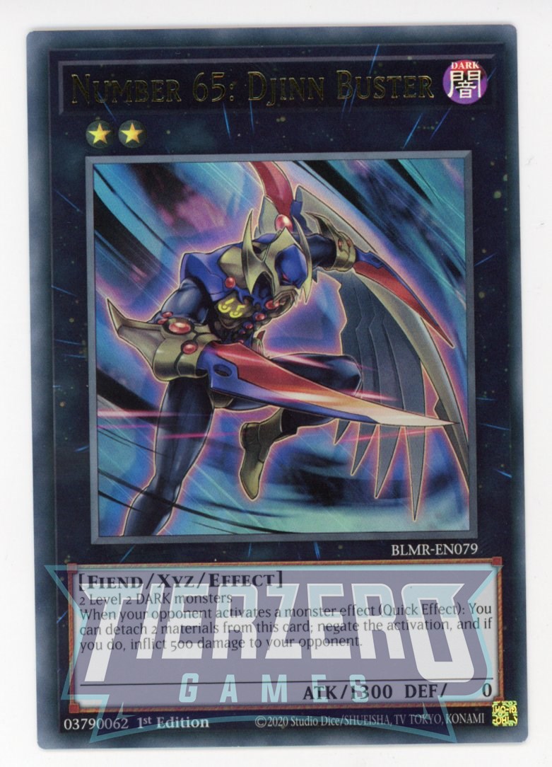 BLMR-EN079 - Number 65: Djinn Buster - Ultra Rare - Effect Xyz Monster - Battles of Legend Monstrous Revenge