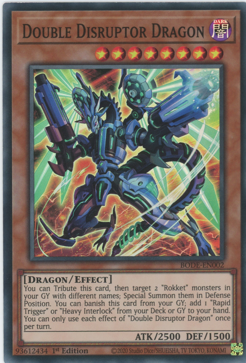 BODE-EN002 - Double Disruptor Dragon - Super Rare - Effect Monster - Burst of Destiny