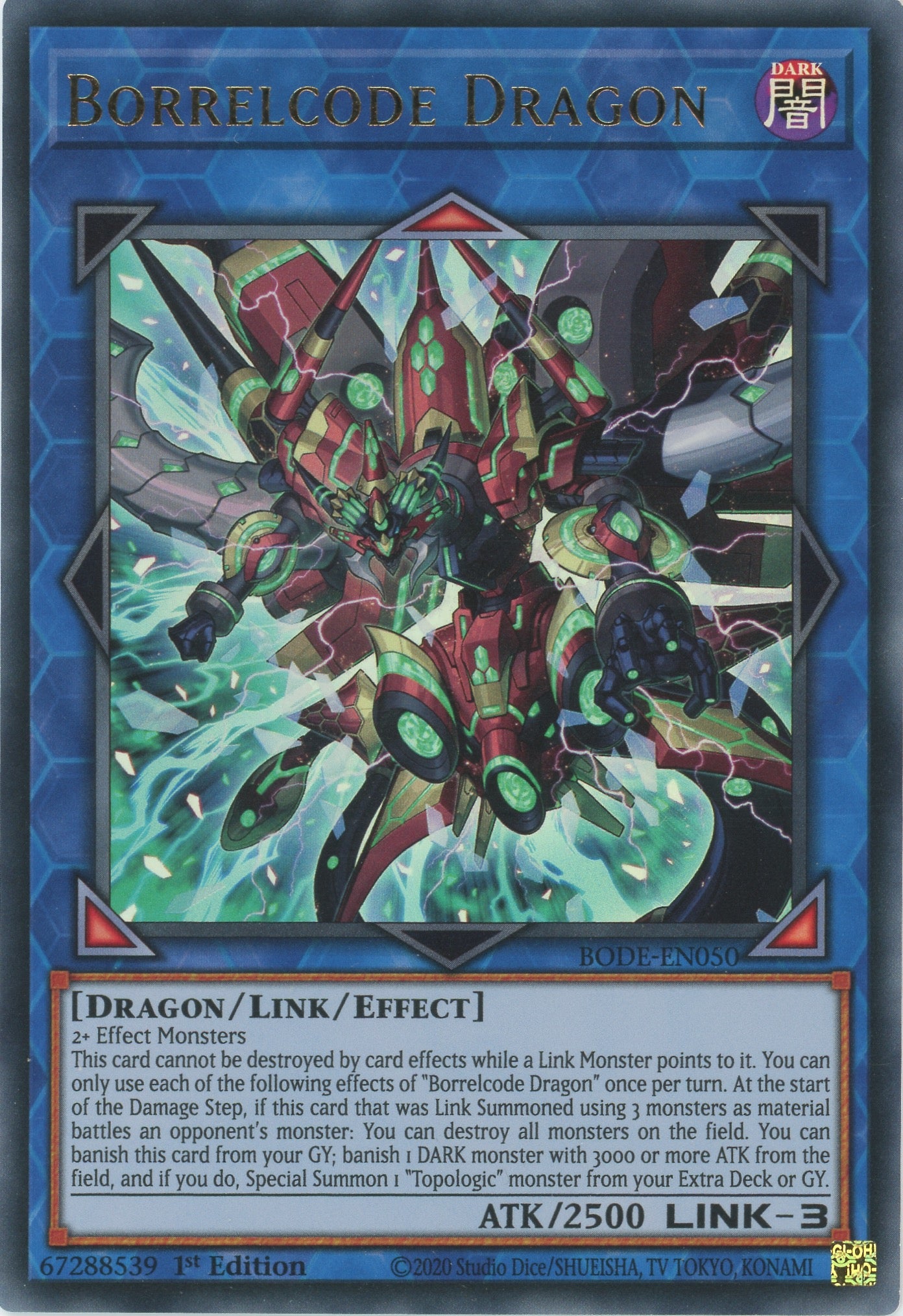BODE-EN050 - Borrelcode Dragon - Ultra Rare - Effect Link Monster
