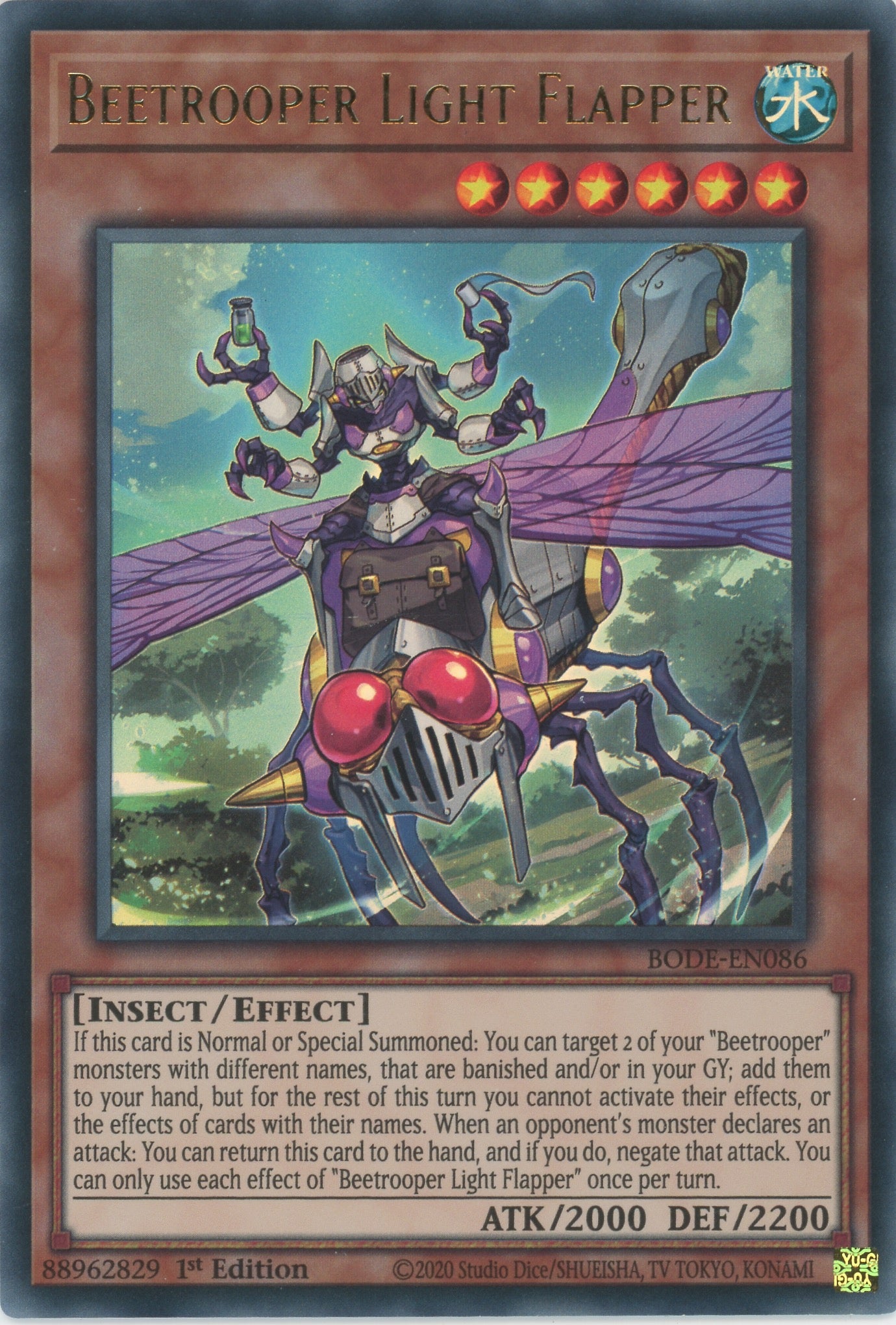 BODE-EN086 - Beetrooper Light Flapper - Ultra Rare - Effect Monster - Burst of Destiny