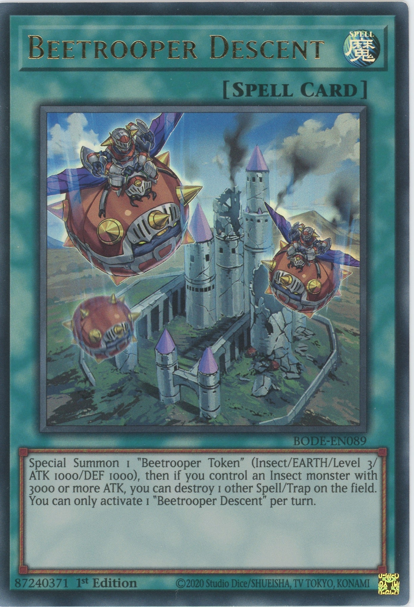 yugioh beetrooper cards BODE-EN089 - Beetrooper Descent - Ultra Rare - Normal Spell