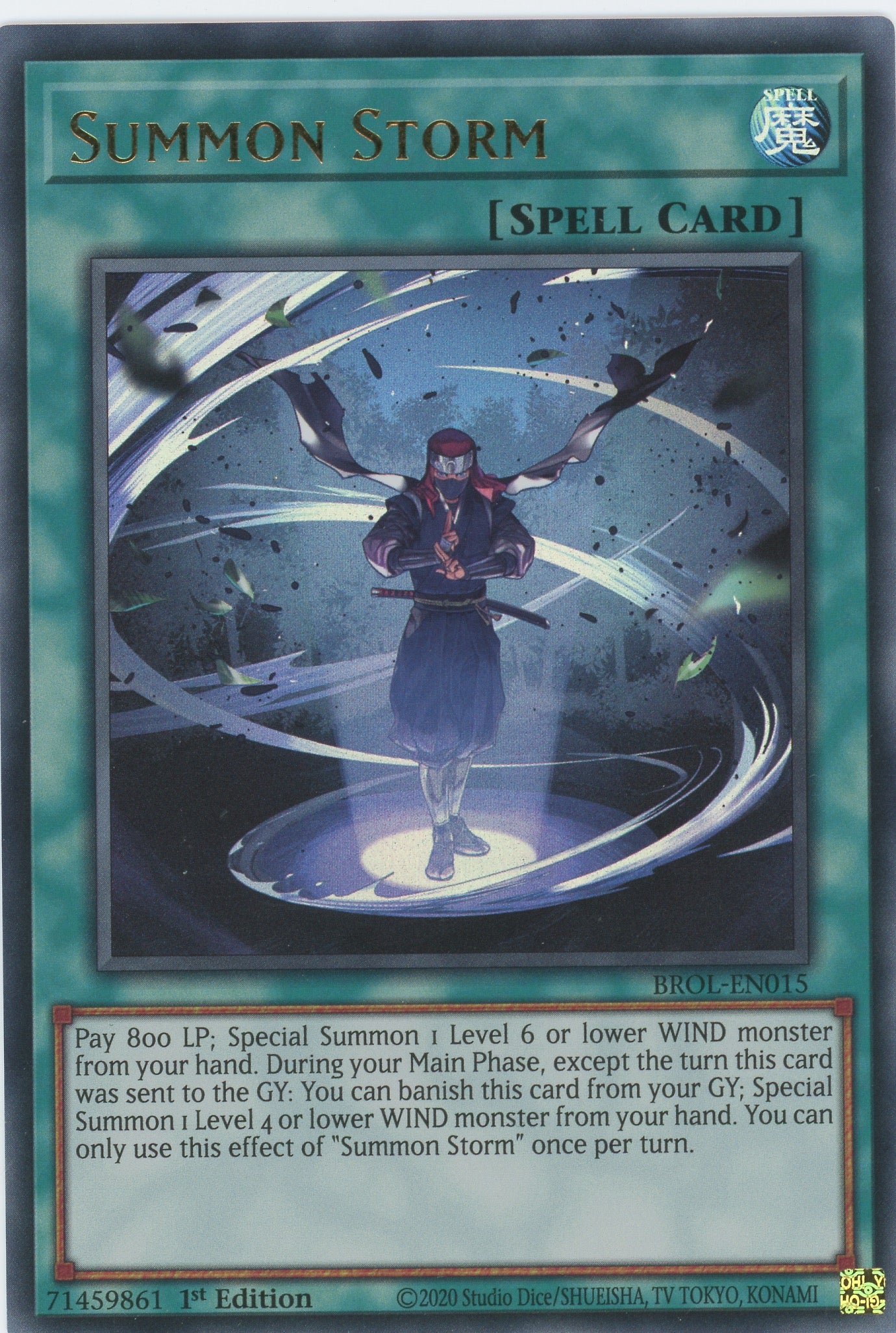 yugioh card storm BROL-EN015 - Summon Storm - Ultra Rare - Normal Spell