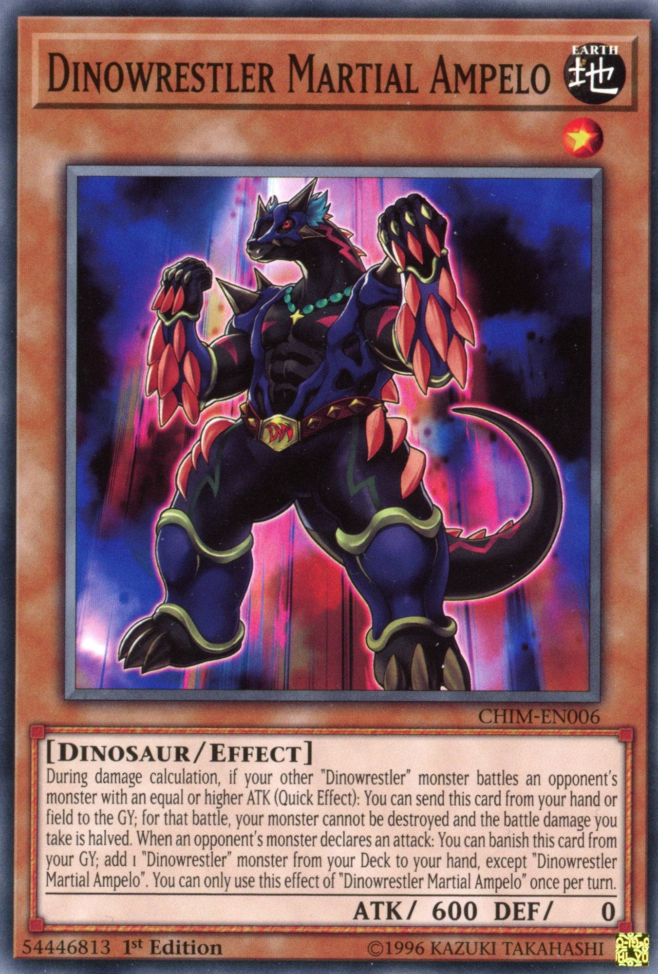 CHIM-EN006 - Dinowrestler Martial Ampelo - Common - Chaos Impact - 1st Edition