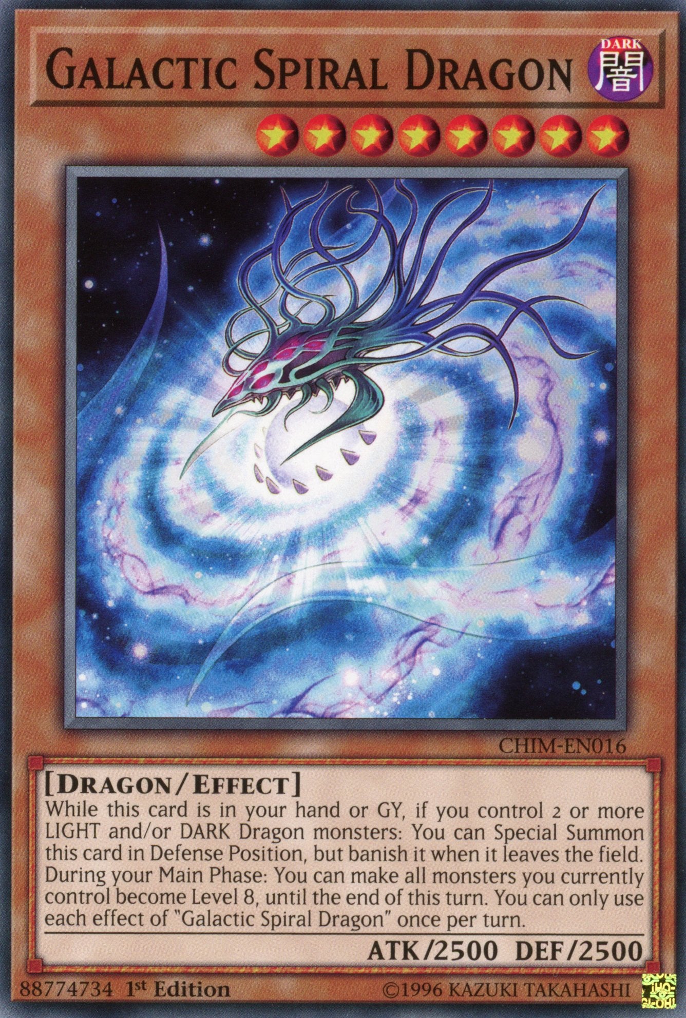 CHIM-EN016 - Galactic Spiral Dragon - Common - Chaos Impact - 1st Edition