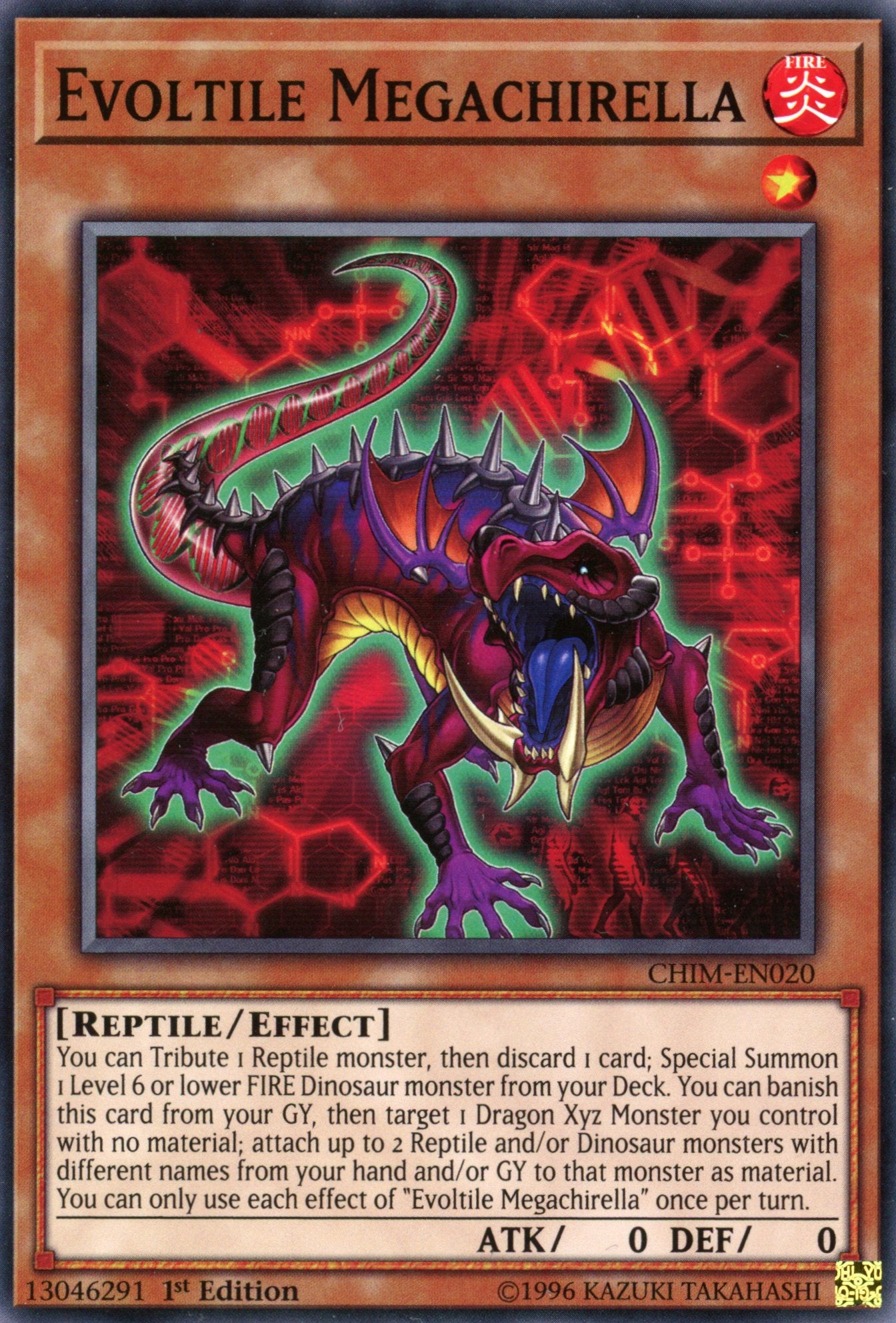 CHIM-EN020 - Evoltile Megachirella - Common - Chaos Impact - 1st Edition