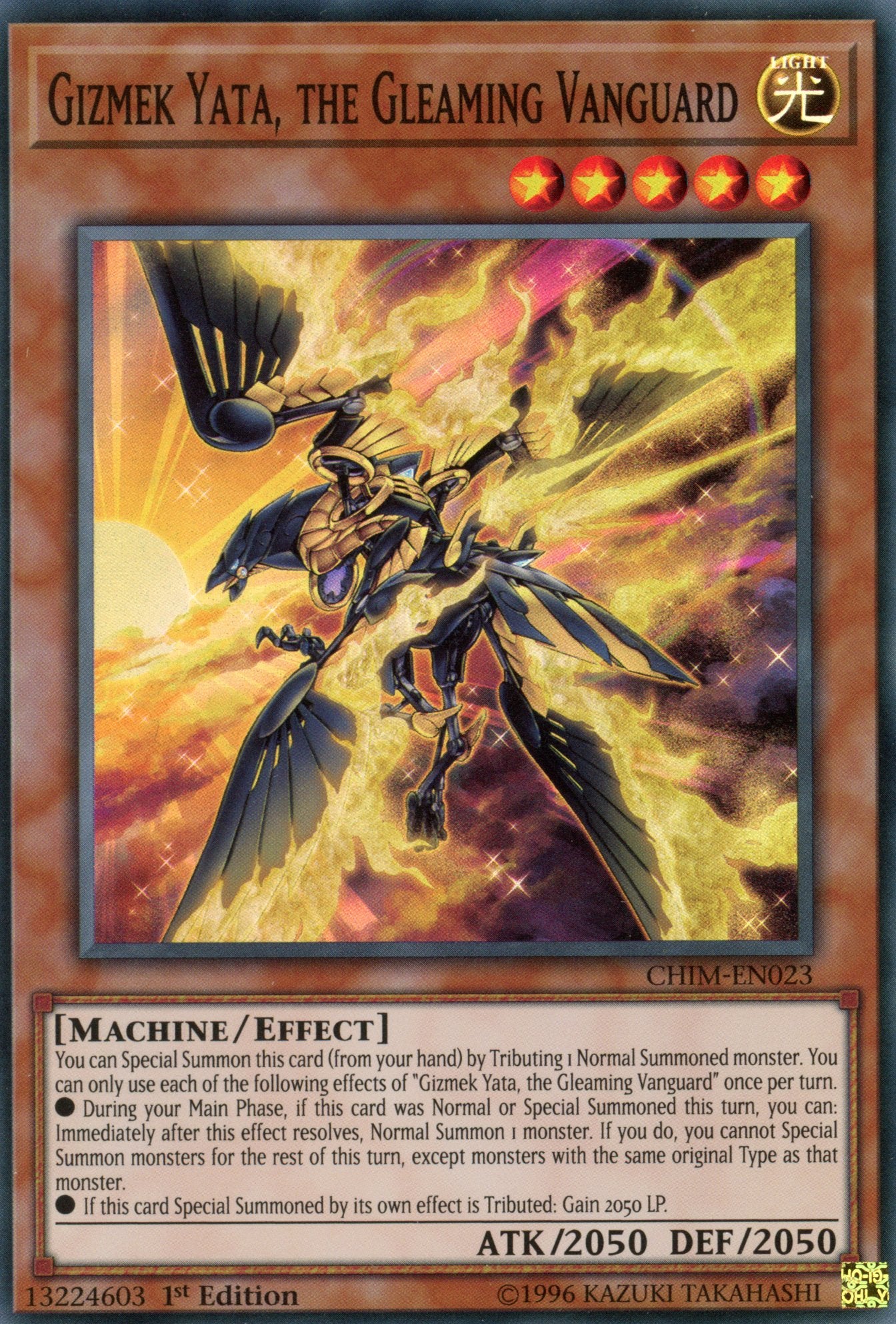 CHIM-EN023 - Gizmek Yata, the Gleaming Vanguard - Super Rare - Chaos Impact - 1st Edition