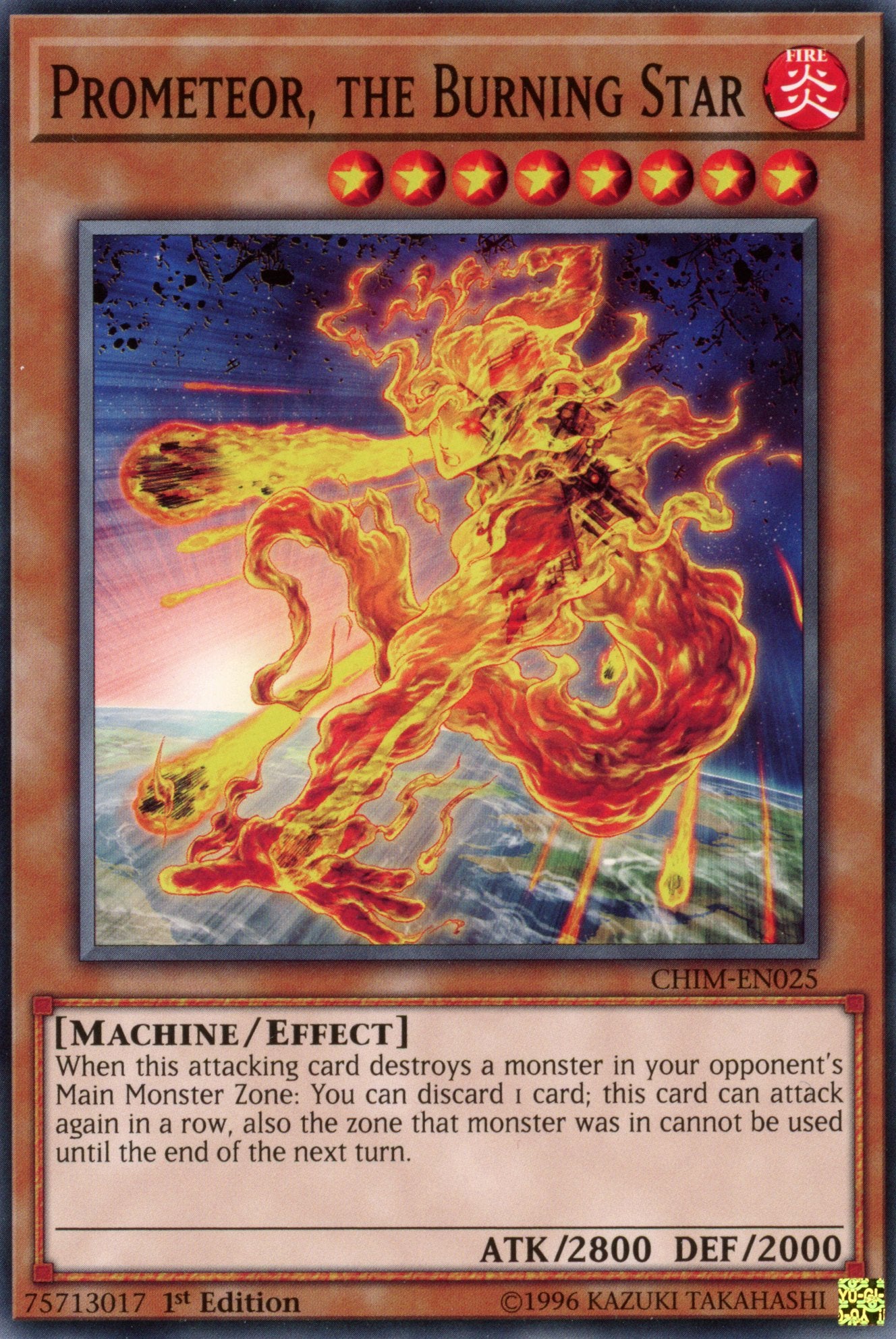 CHIM-EN025 - Prometeor, the Burning Star - Common - Chaos Impact - 1st Edition