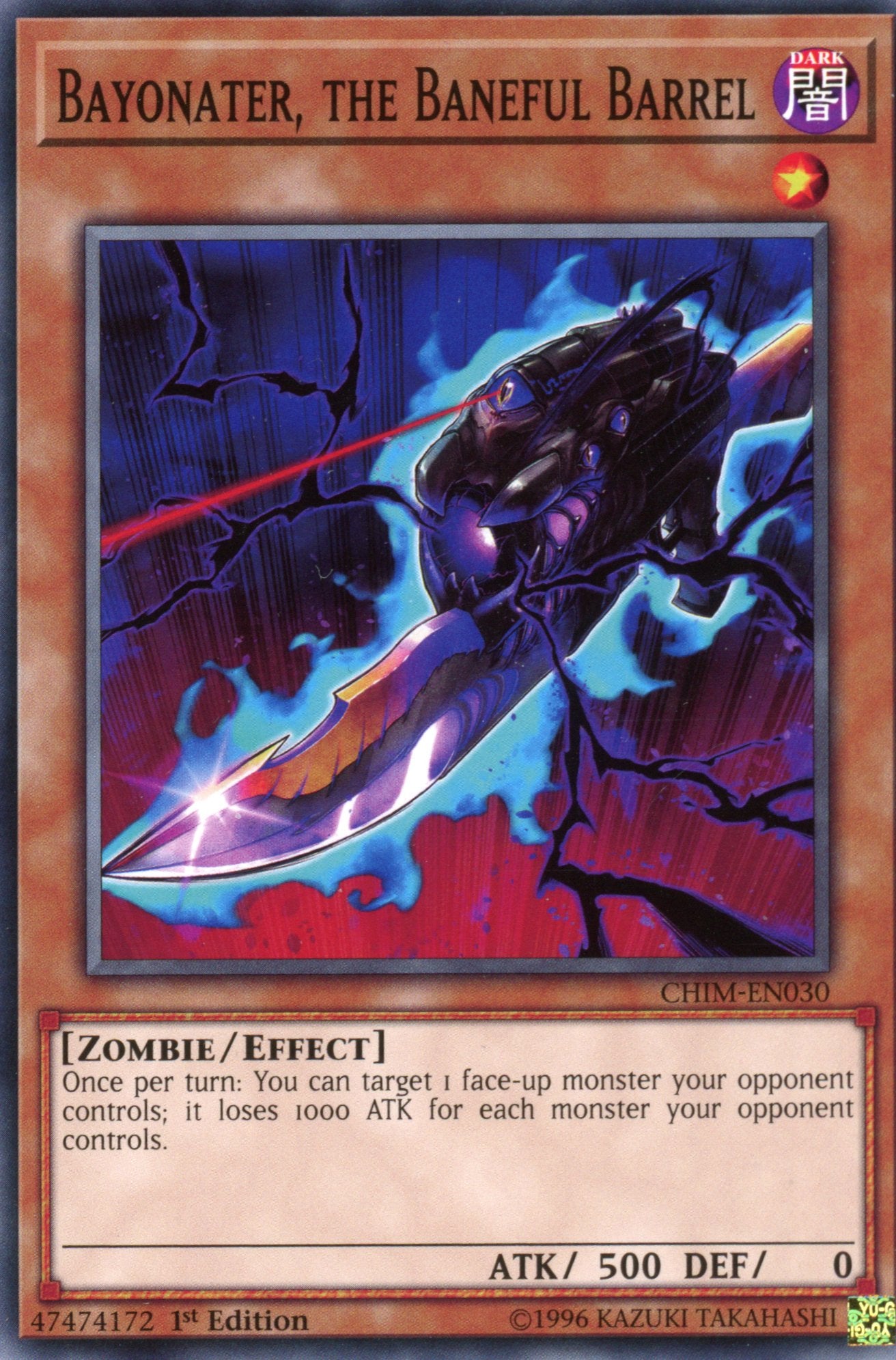 CHIM-EN030 - Bayonater, the Baneful Barrel - Common - Chaos Impact - 1st Edition