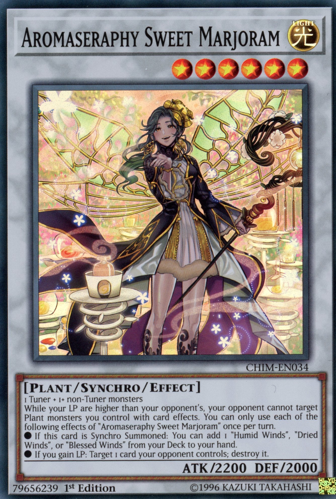 CHIM-EN034 - Aromaseraphy Sweet Marjoram - Super Rare - Chaos Impact - 1st Edition