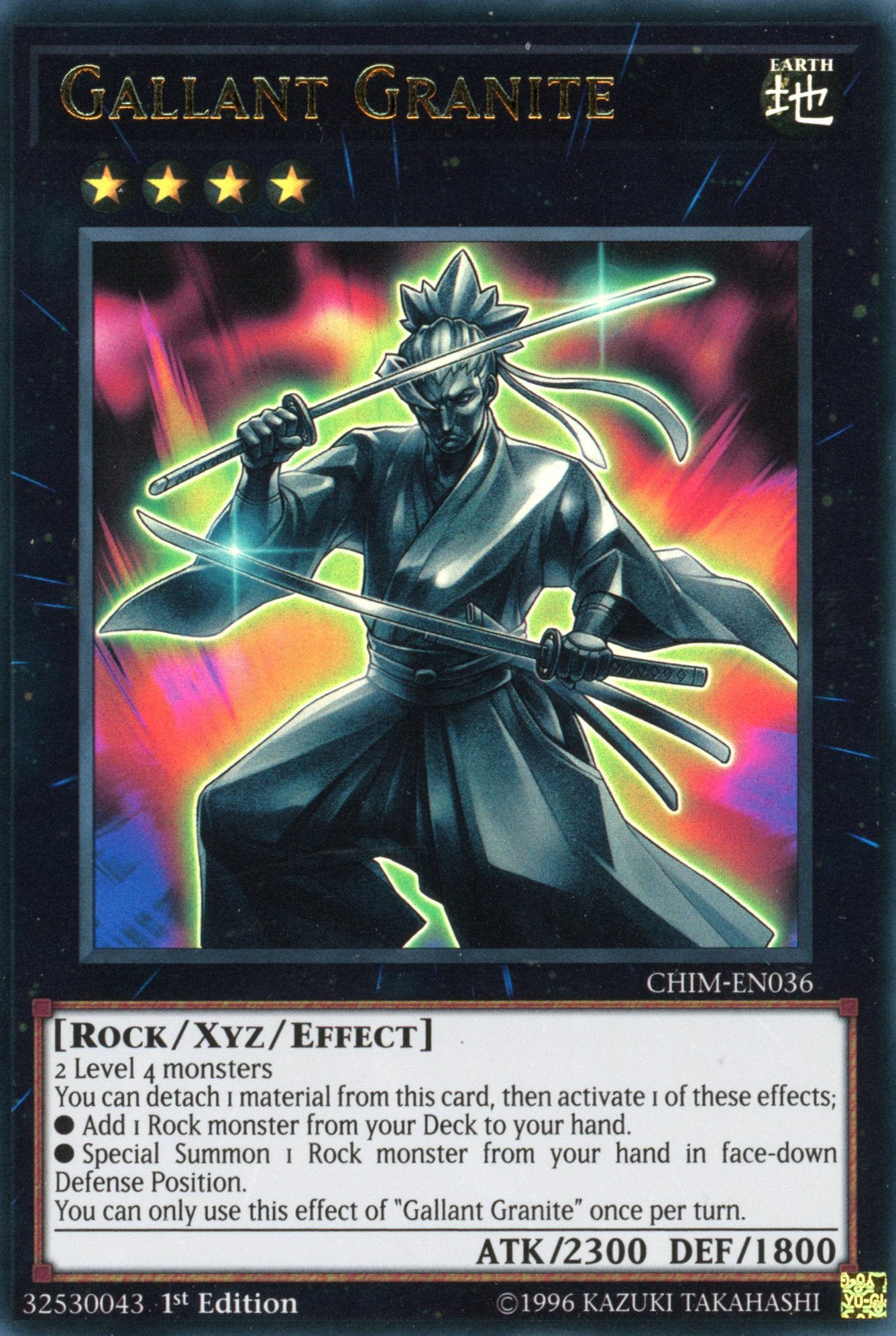 CHIM-EN036 - Gallant Granite - Ultra Rare - Chaos Impact - 1st Edition