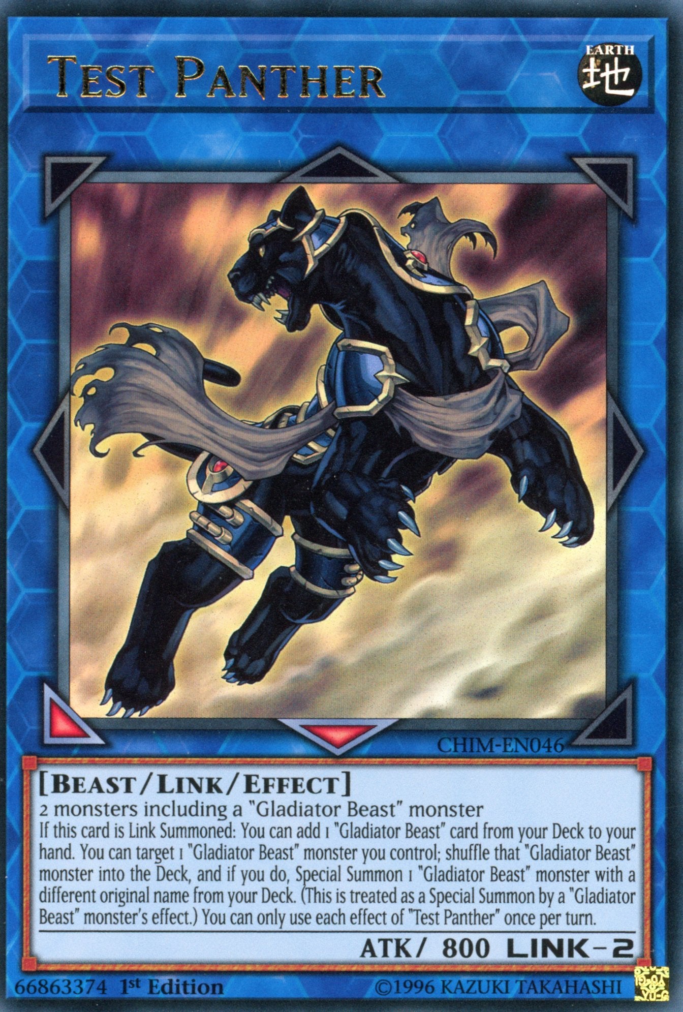 CHIM-EN046 - Test Panther - Ultra Rare - Chaos Impact - 1st Edition
