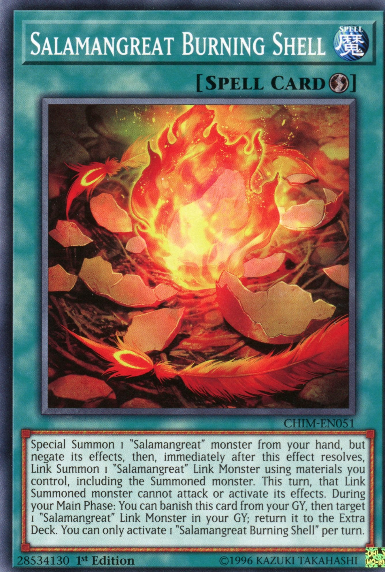 CHIM-EN051 - Salamangreat Burning Shell - Common - Chaos Impact - 1st Edition