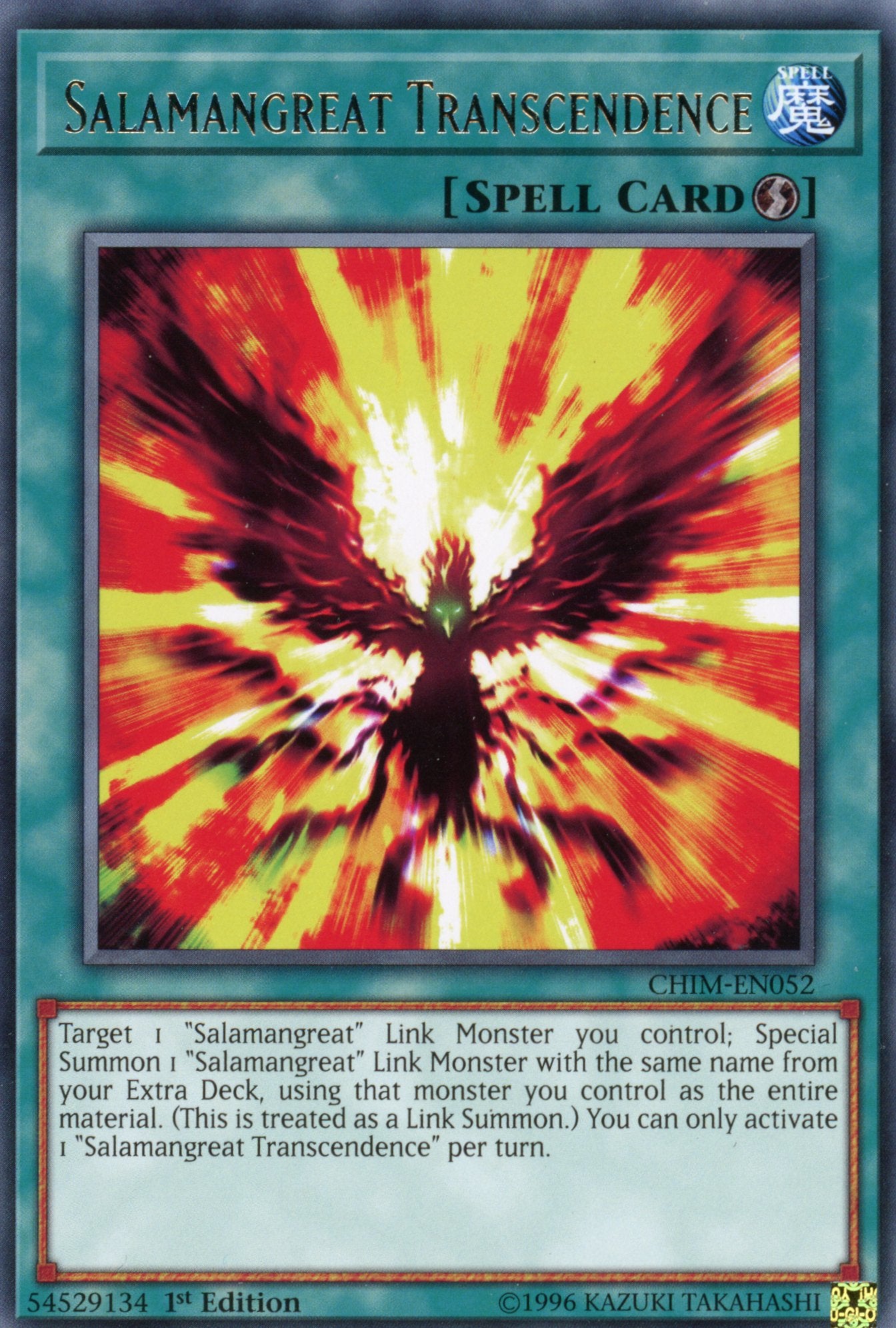 CHIM-EN052 - Salamangreat Transcendence - Rare - Chaos Impact - 1st Edition