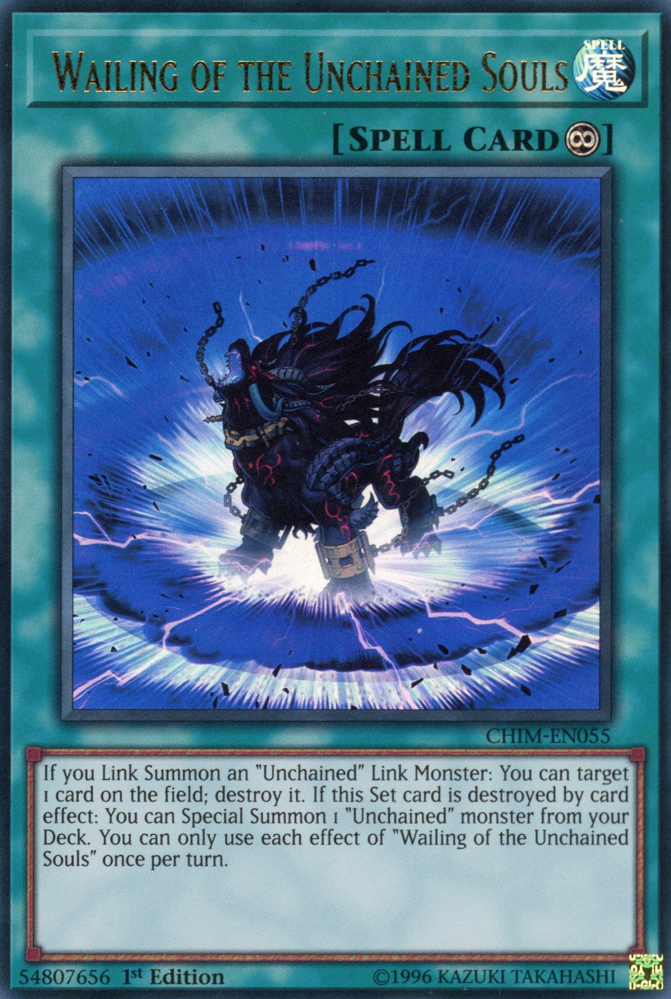 CHIM-EN055 - Wailing of the Unchained Souls - Ultra Rare - Chaos Impact - 1st Edition