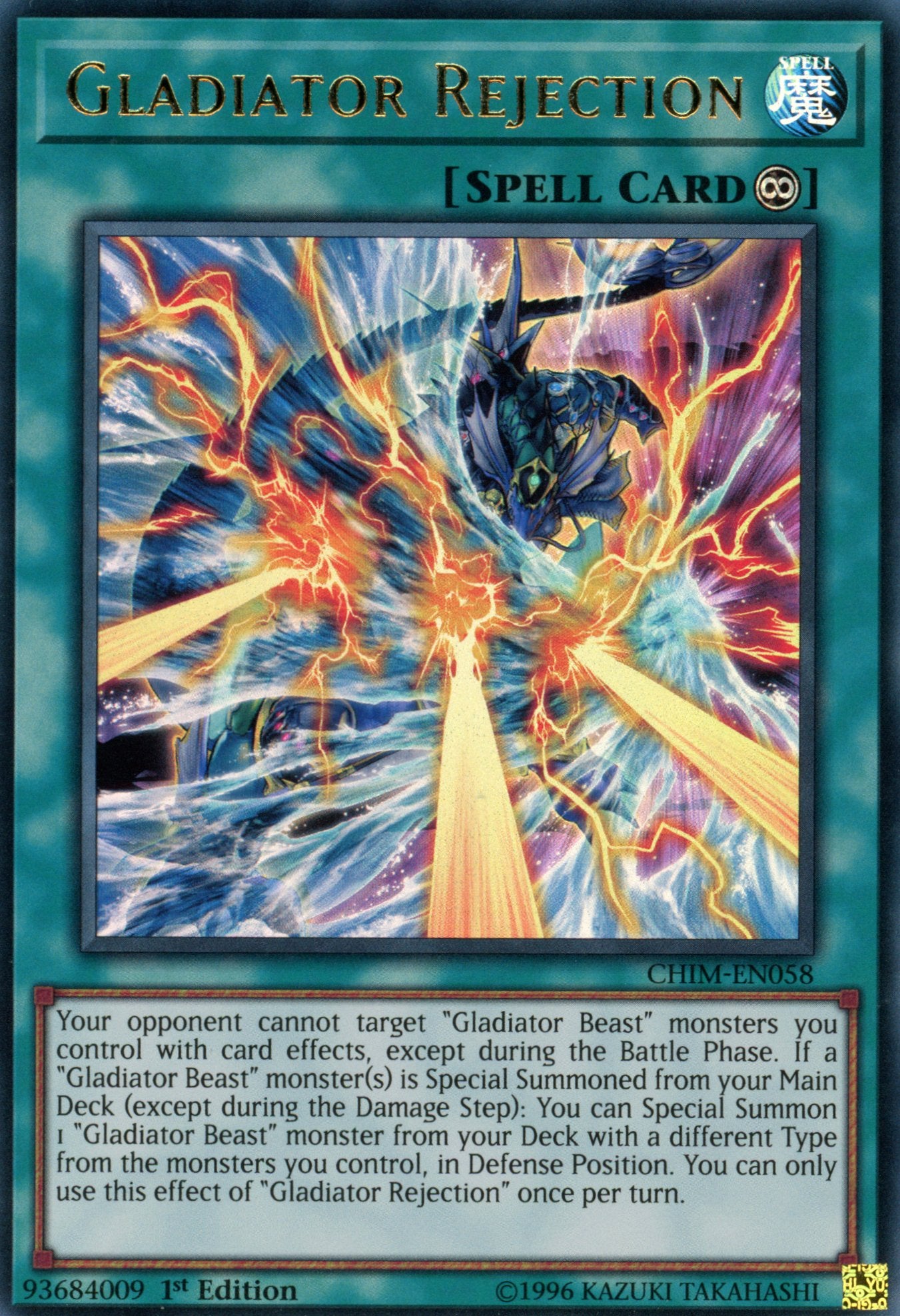 CHIM-EN058 - Gladiator Rejection - Ultra Rare - Chaos Impact - 1st Edition