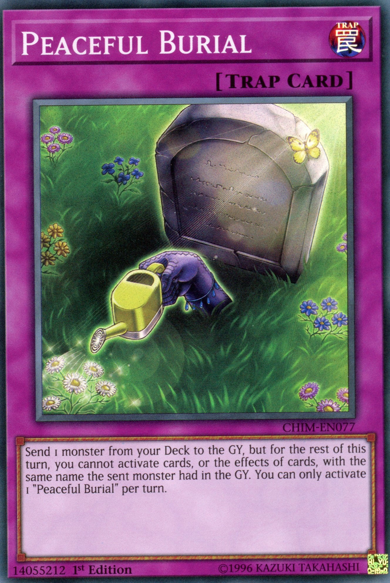 CHIM-EN077 - Peaceful Burial - Super Rare - Chaos Impact - 1st Edition