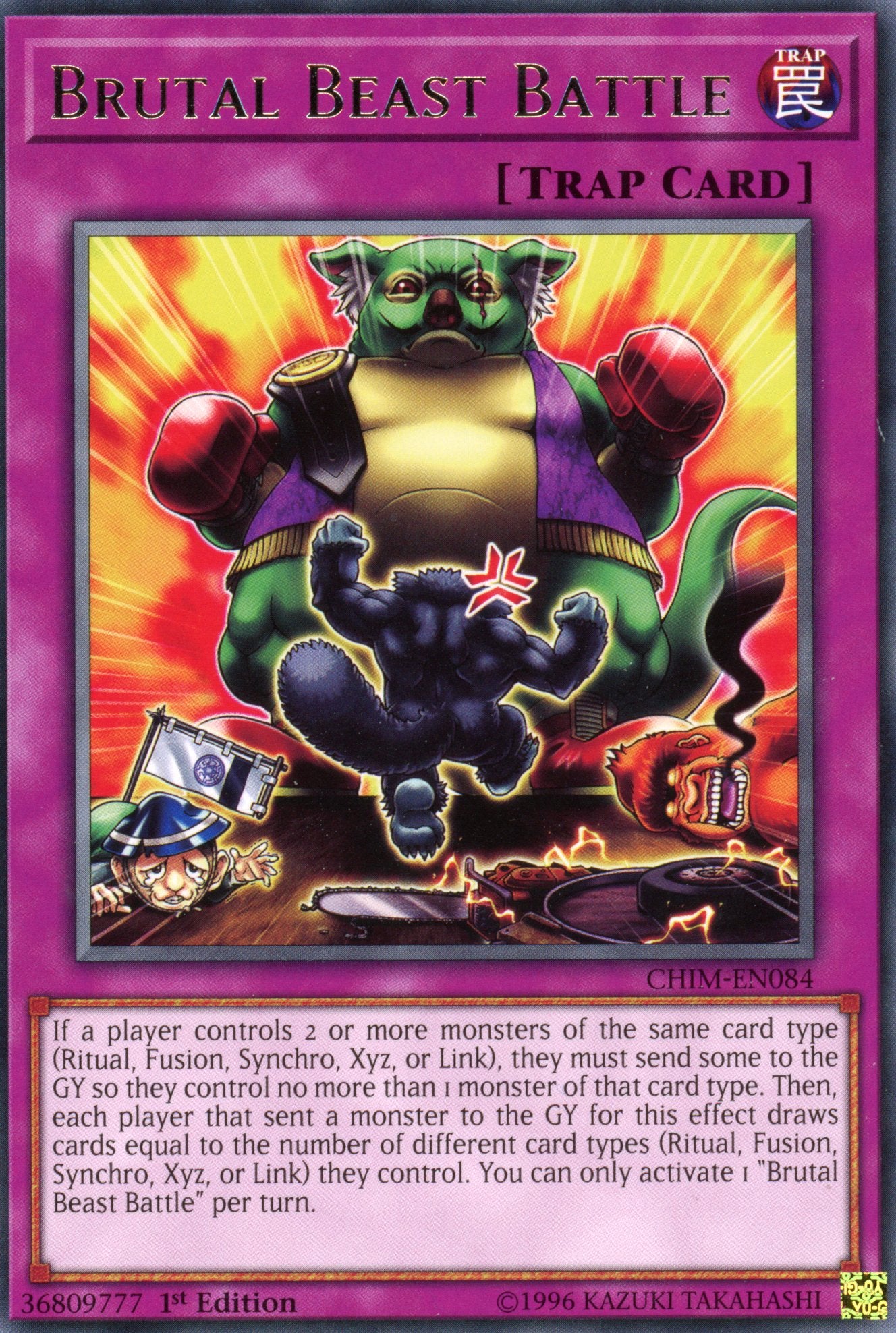 CHIM-EN084 - Brutal Beast Battle - Rare - Chaos Impact - 1st Edition