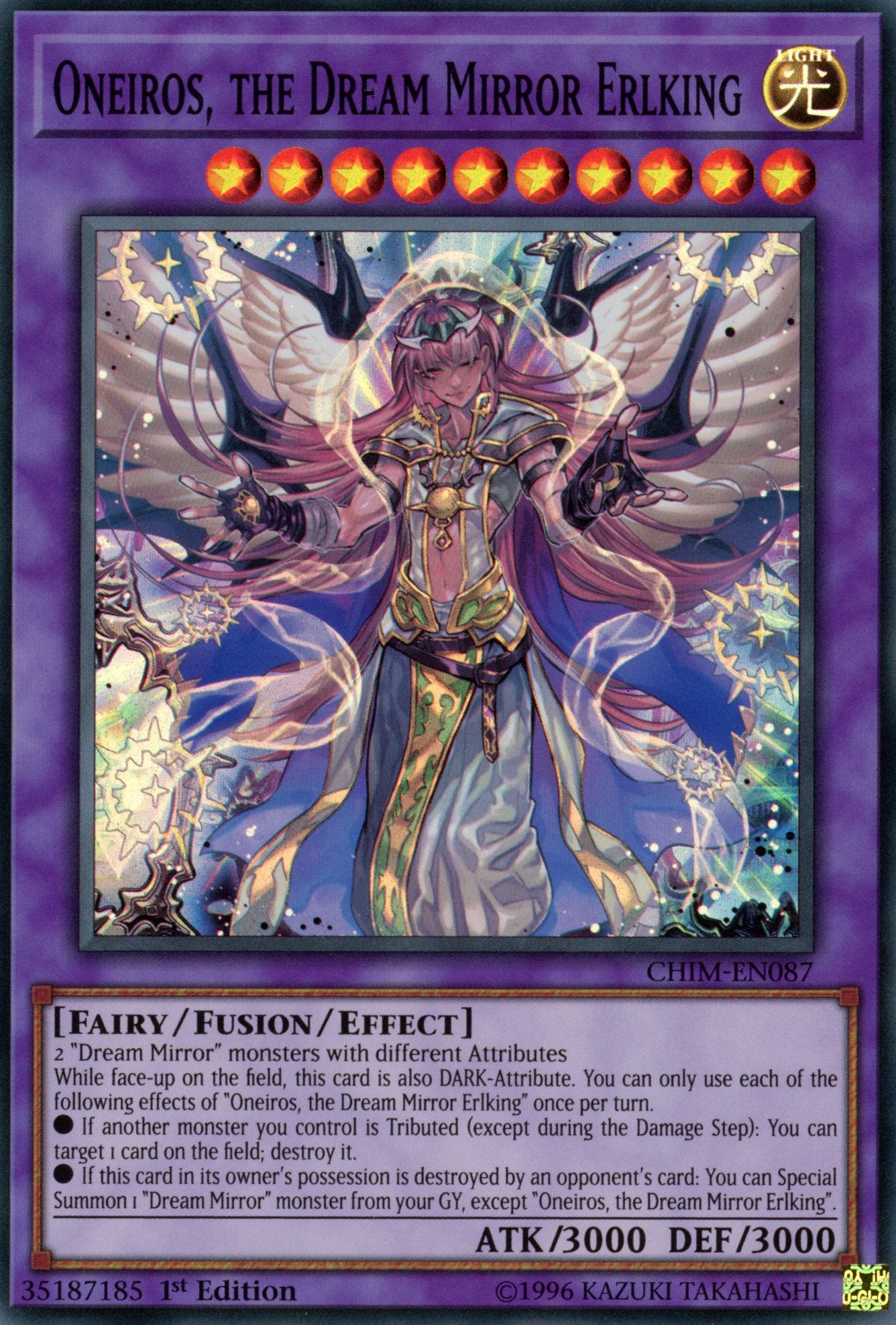 CHIM-EN087 - Oneiros, the Dream Mirror Erlking - Super Rare - Chaos Impact - 1st Edition