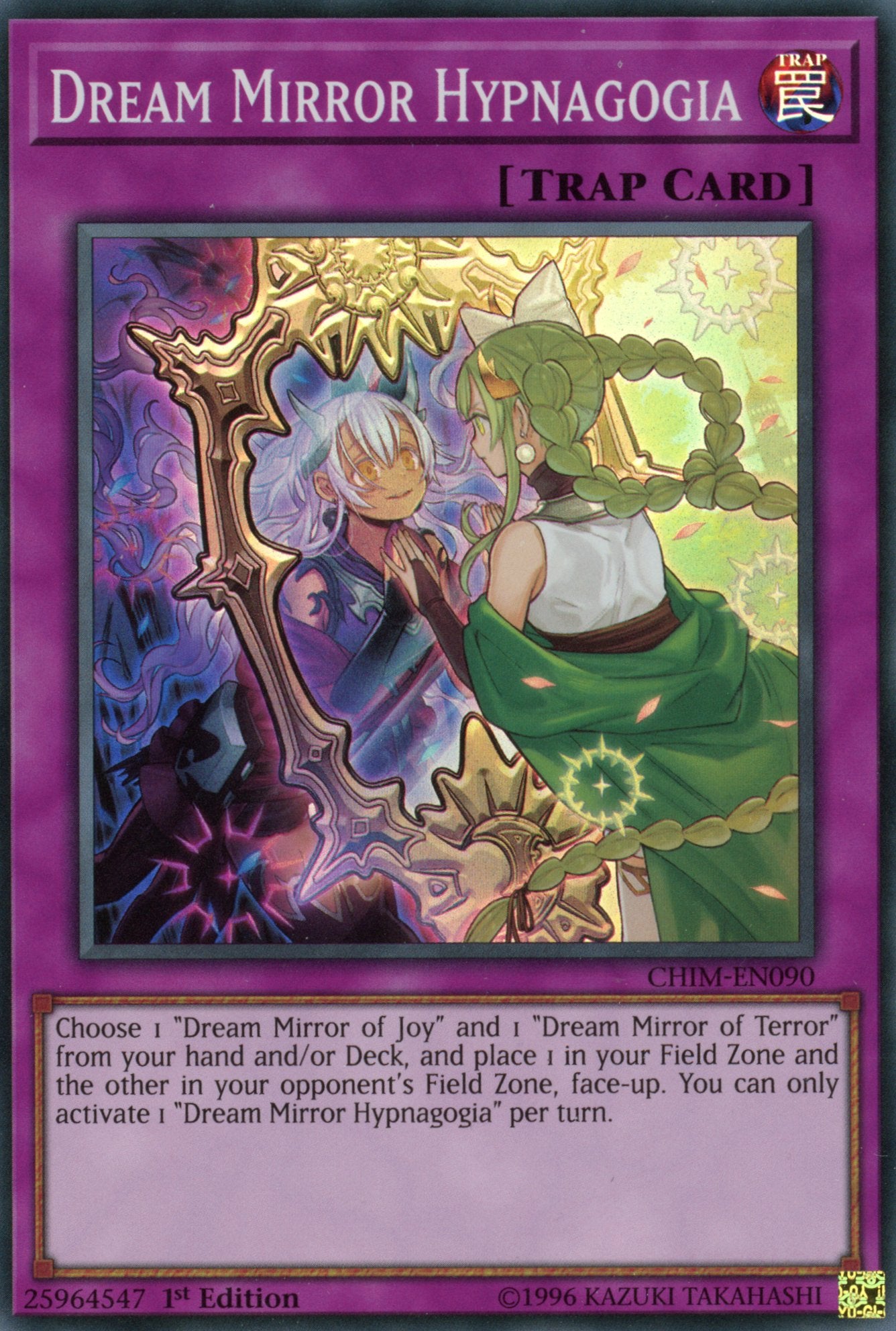 CHIM-EN090 - Dream Mirror Hypnagogia - Super Rare - Chaos Impact - 1st Edition