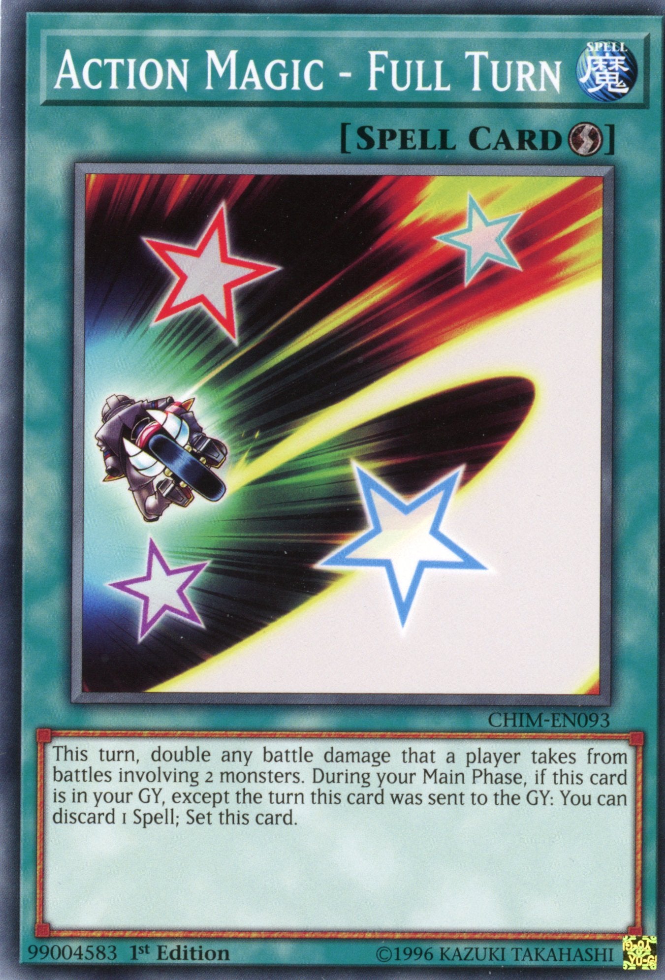 CHIM-EN093 - Action Magic - Full Turn - Common - Chaos Impact - 1st Edition