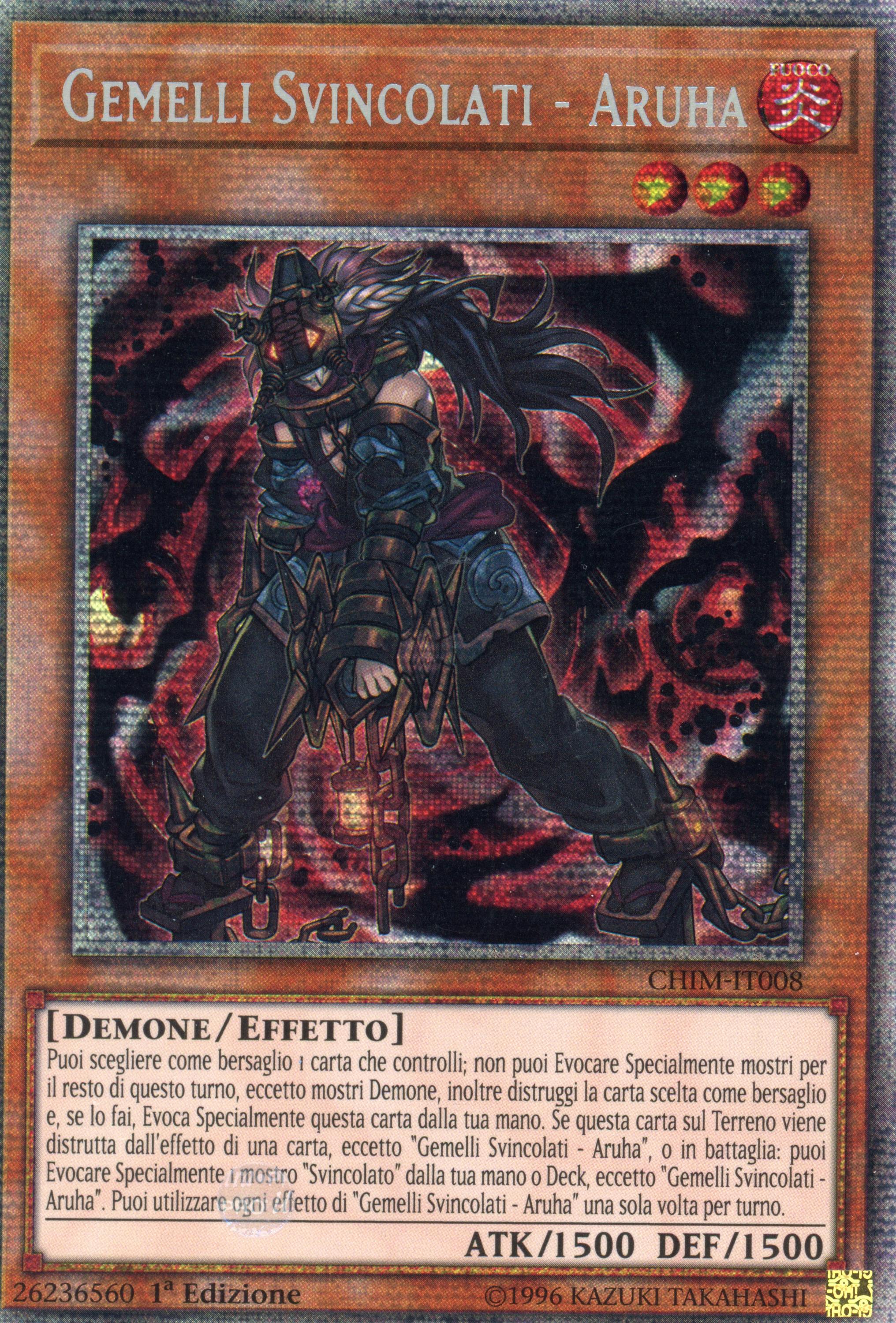 CHIM-IT008 - Unchained Twins - Aruha - Starlight Rare - Chaos Impact - 1st Edition