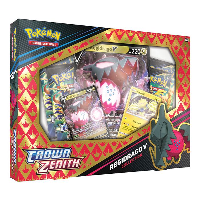 Pokemon Crown Zenith Regidrago V Collection Box Damaged Outer Box