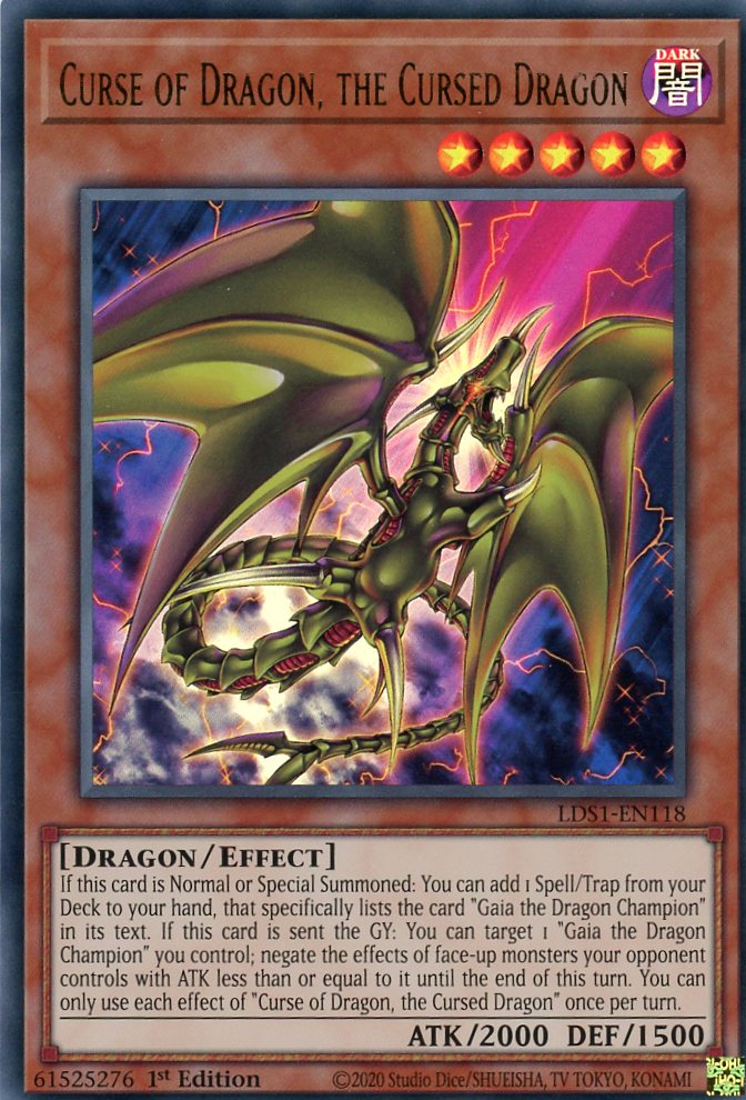 LDS1-EN118 - Curse of Dragon, the Cursed Dragon - Ultra Rare - Effect Monster - Legendary Duelists Season 1