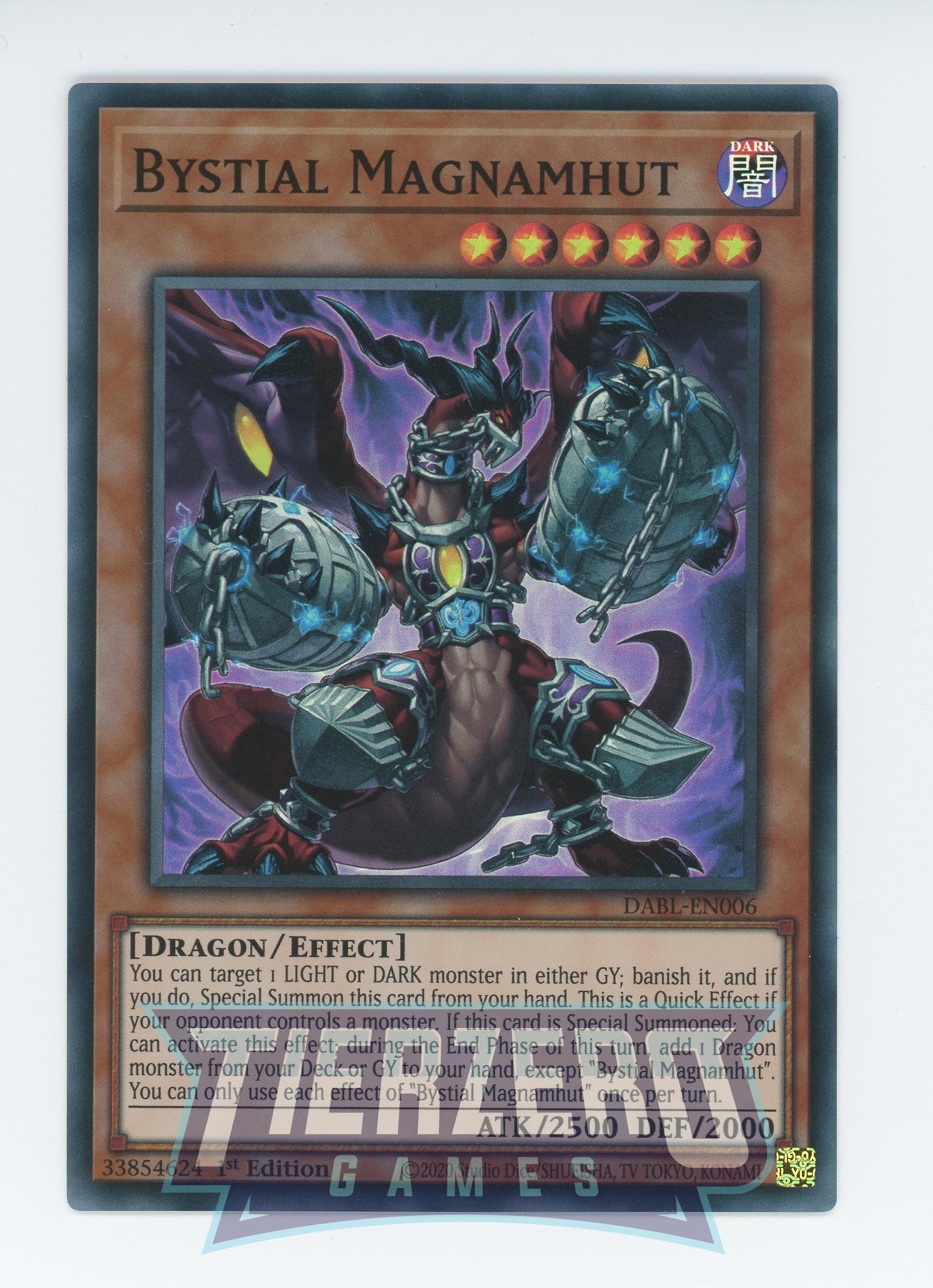 bystial yugioh cards DABL-EN006 - Bystial Magnamhut - Super Rare - Effect Monster