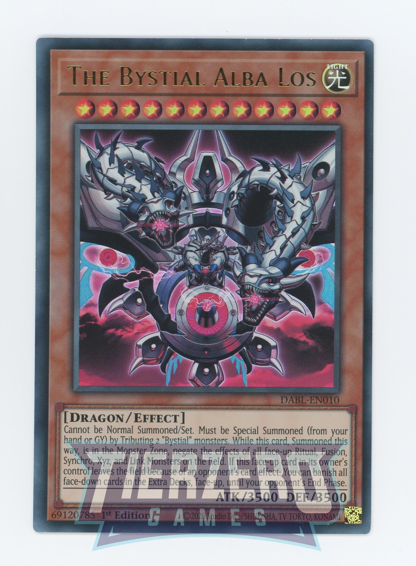 DABL-EN010 - The Bystial Alba Los - Ultra Rare - Effect Monster - Dark DABL-EN010 - The Bystial Alba Los - Ultra Rare - Effect Monster - Dark