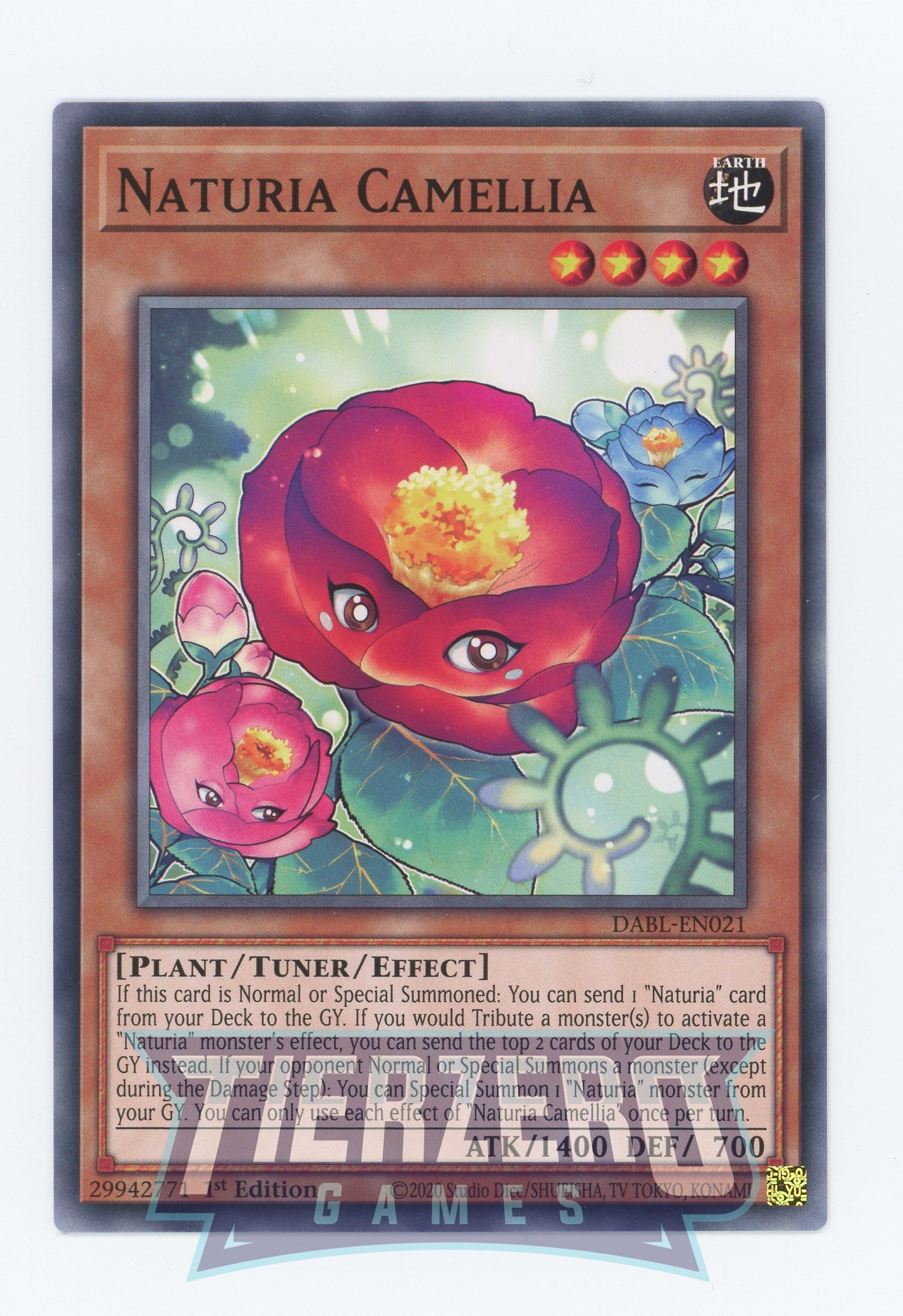 DABL-EN021 - Naturia Camellia - Common - Effect Tuner monster - Darkwi DABL-EN021 - Naturia Camellia - Common - Effect Tuner monster - Darkwi