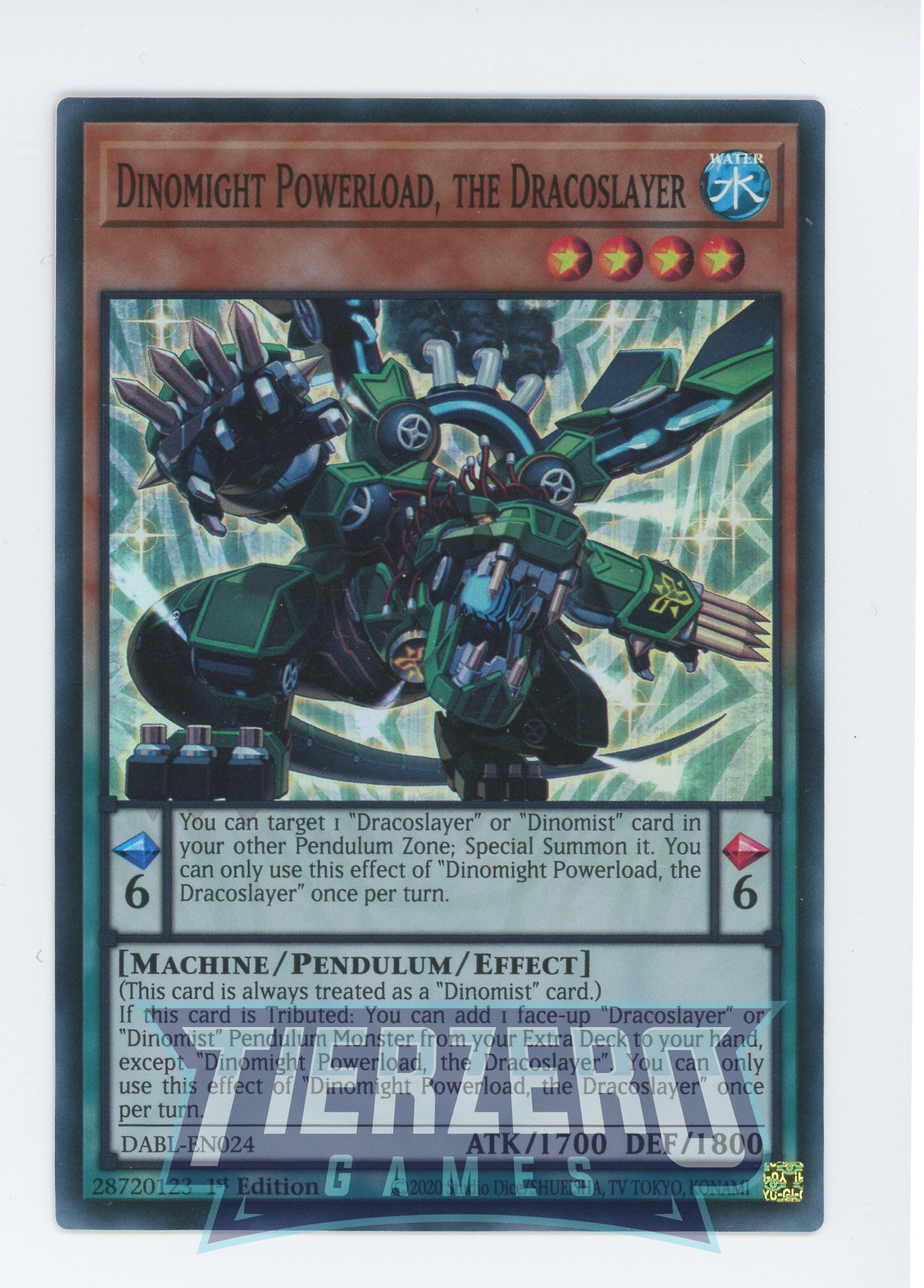 DABL-EN024 - Dinomight Powerload, the Dracoslayer - Super Rare - Effec DABL-EN024 - Dinomight Powerload, the Dracoslayer - Super Rare - Effec