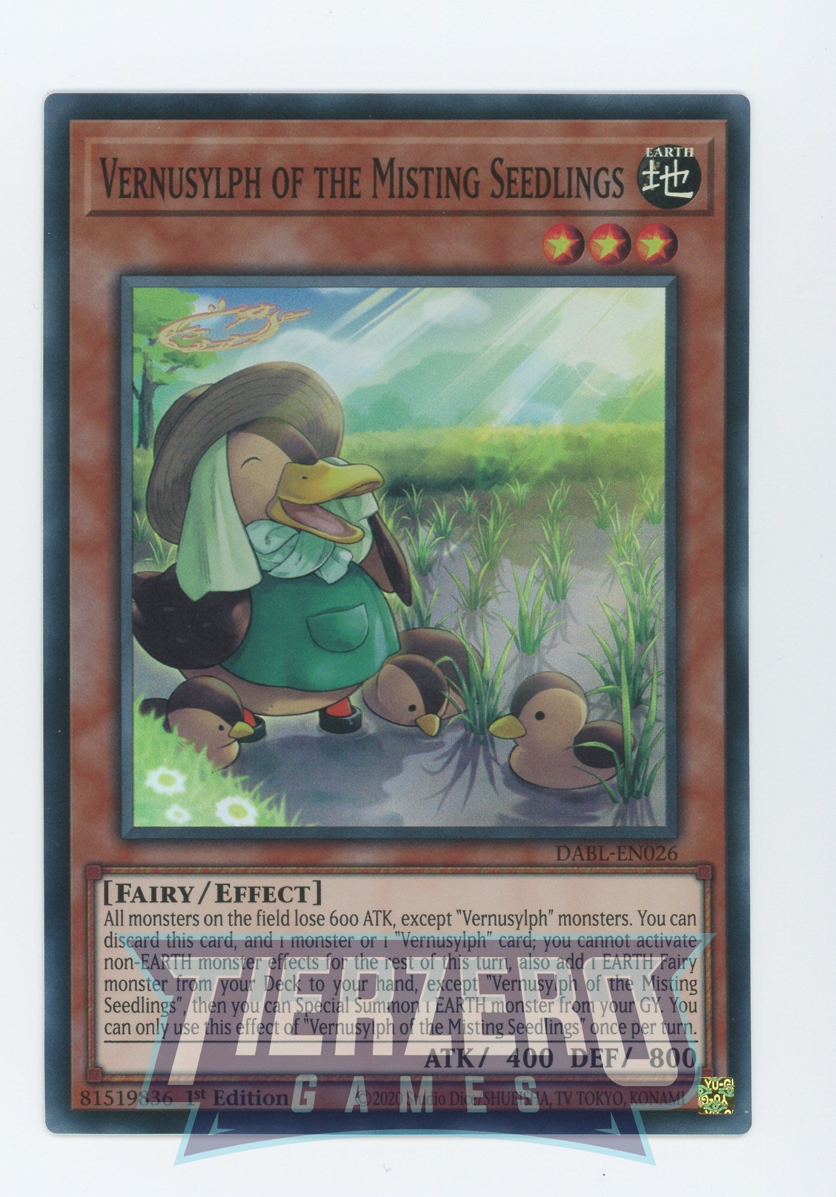 yugioh vernusylph cards DABL-EN026 - Vernusylph of the Misting Seedlings - Super Rare
