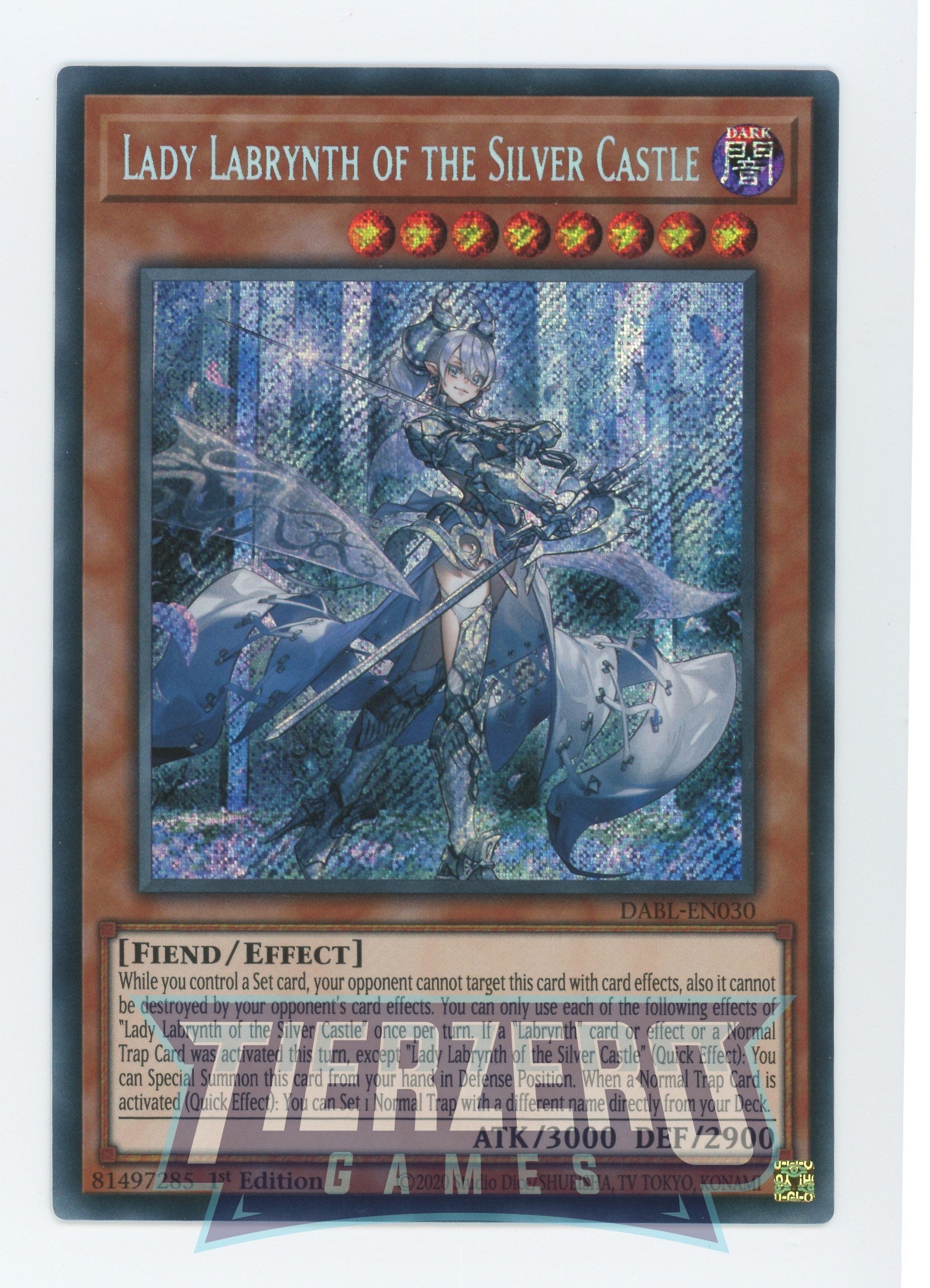 DABL-EN030 - Lady Labrynth of the Silver Castle - Secret Rare - Effect DABL-EN030 - Lady Labrynth of the Silver Castle - Secret Rare - Effect