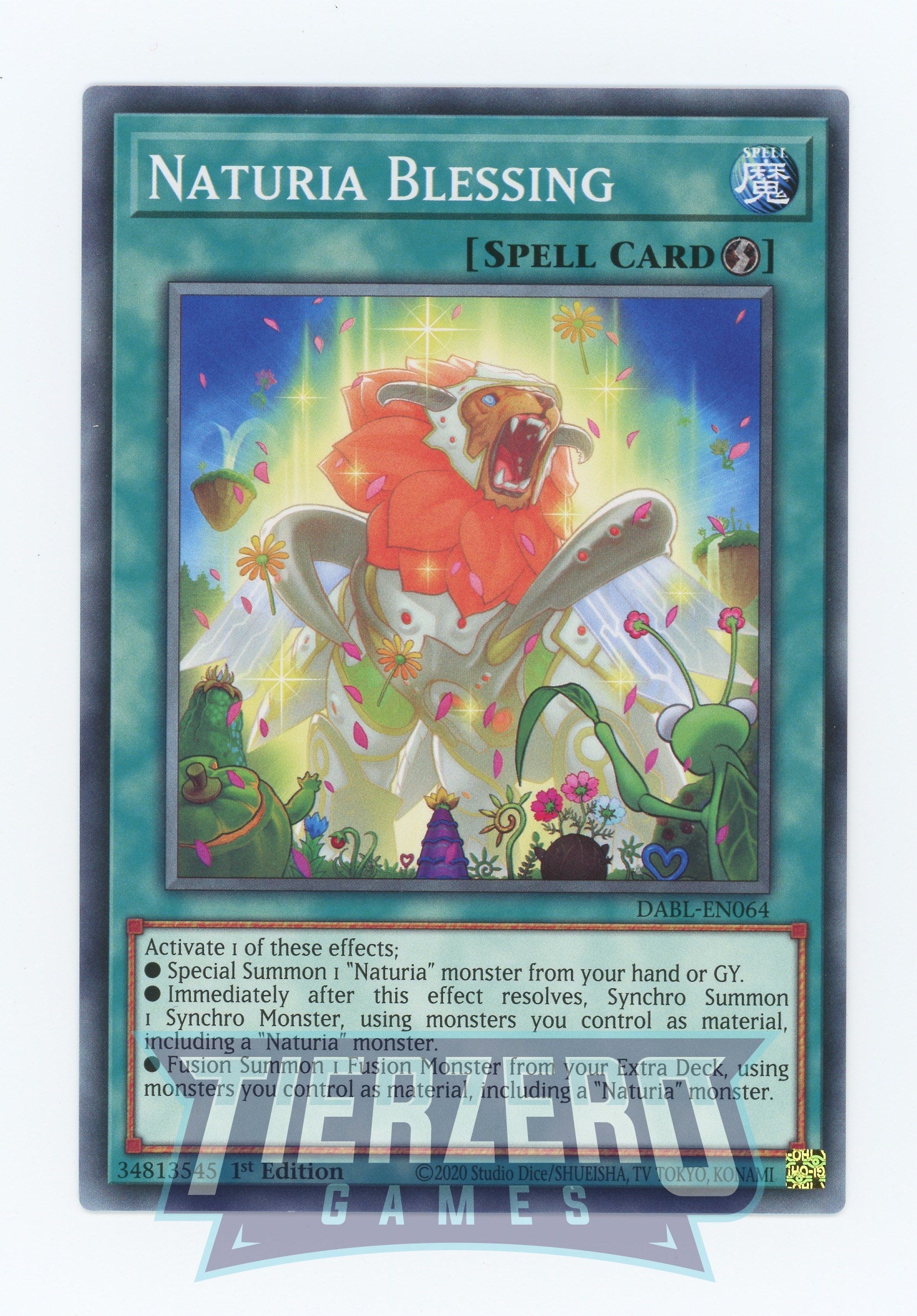 DABL-EN064 - Naturia Blessing - Common - Quick-Play Spell - Darkwing B DABL-EN064 - Naturia Blessing - Common - Quick-Play Spell - Darkwing B