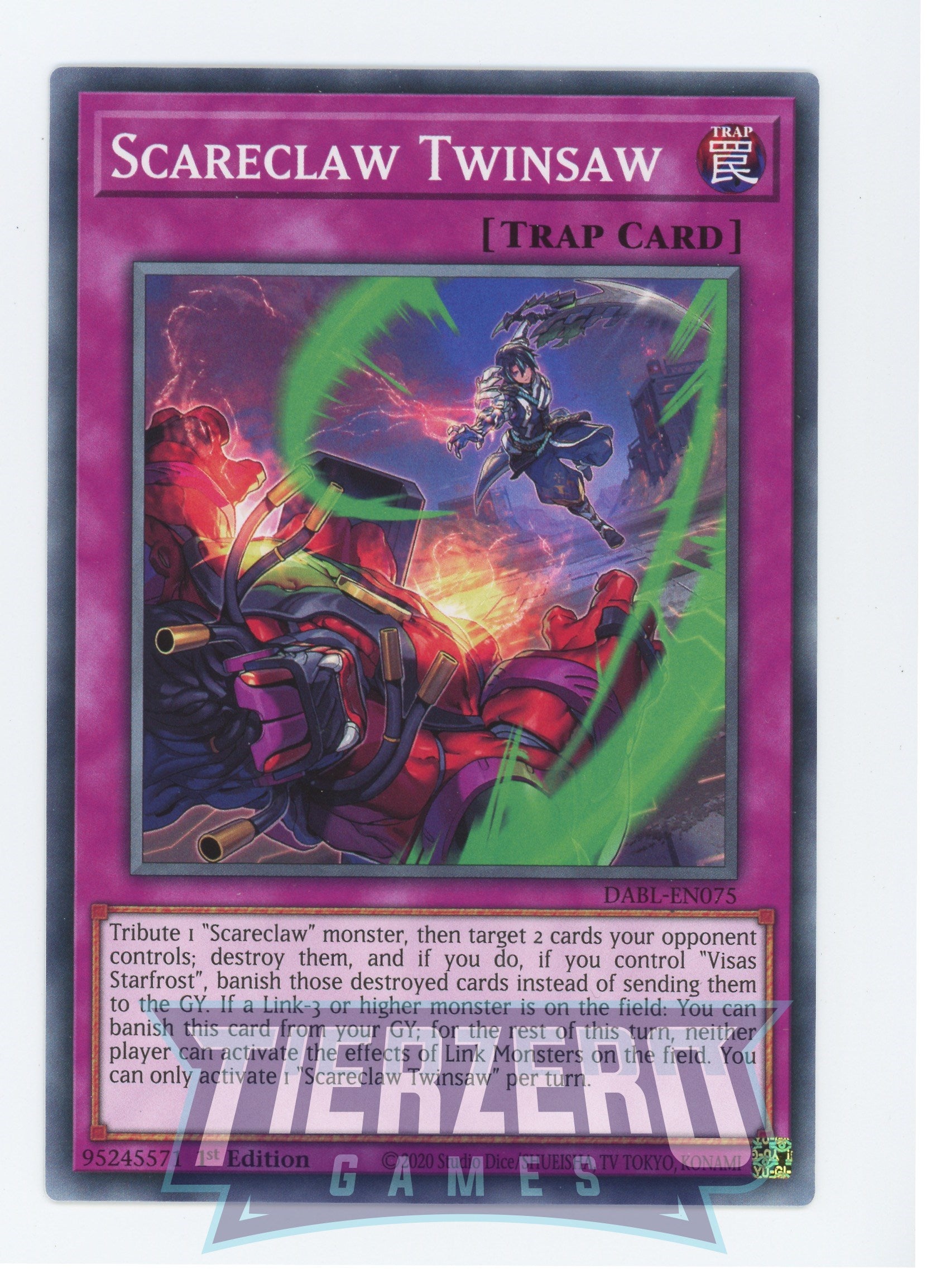 DABL-EN075 - Scareclaw Twinsaw - Common - Normal Trap