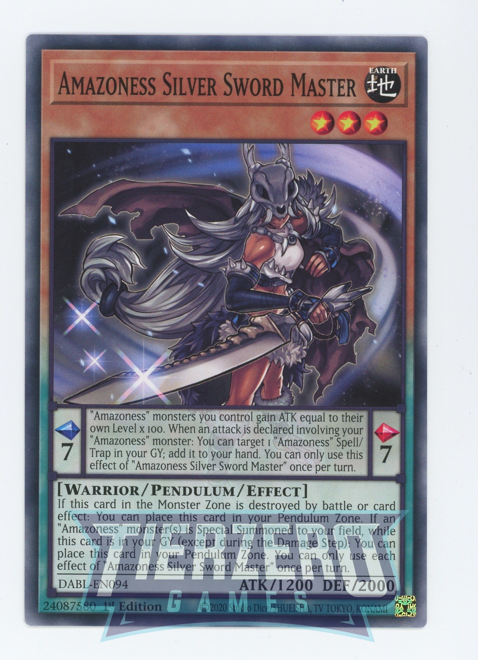 DABL-EN094 - Amazoness Silver Sword Master - Common - Effect Pendulum DABL-EN094 - Amazoness Silver Sword Master - Common - Effect Pendulum