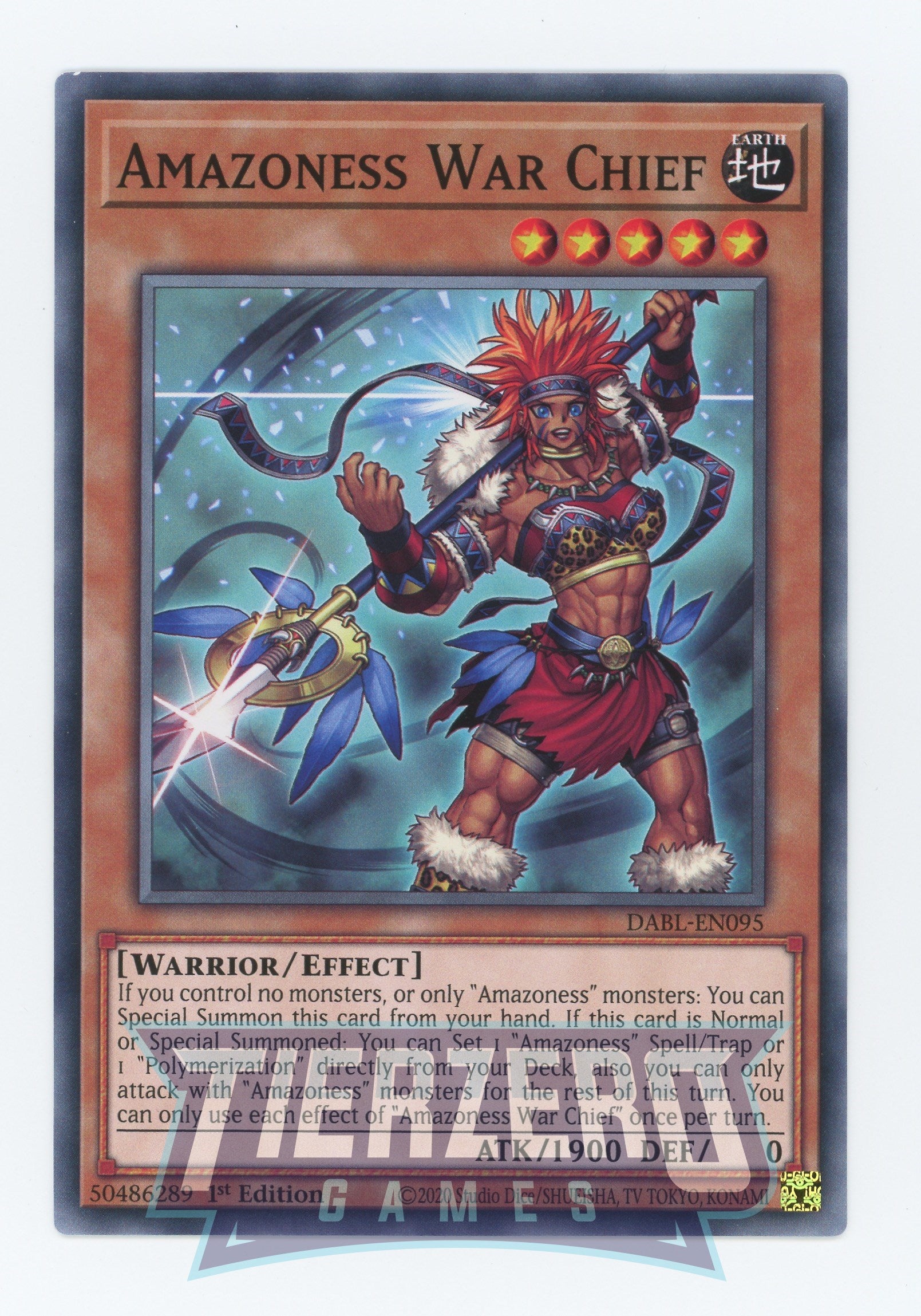 amazoness monsters DABL-EN095 - Amazoness War Chief - Common - Effect Monster